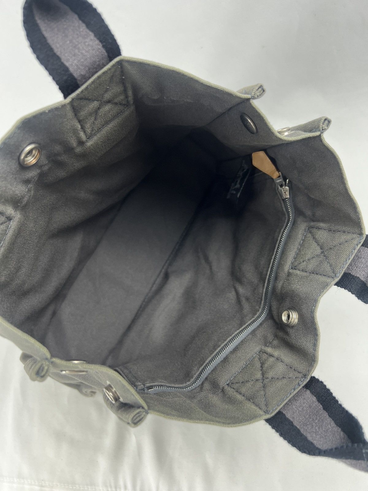 Hermes Hermes Fourre Tout Canvas Tote Bag Size ONE SIZE - 9 Thumbnail