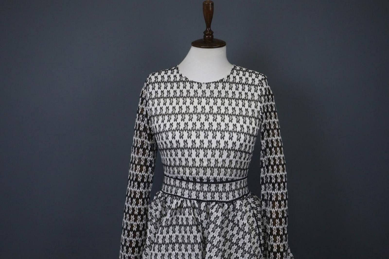 Other Maje Multi Geometric Back Zip Fit & Flare Dress Size 3 Size M / US 6-8 / IT 42-44 - 2 Thumbnail