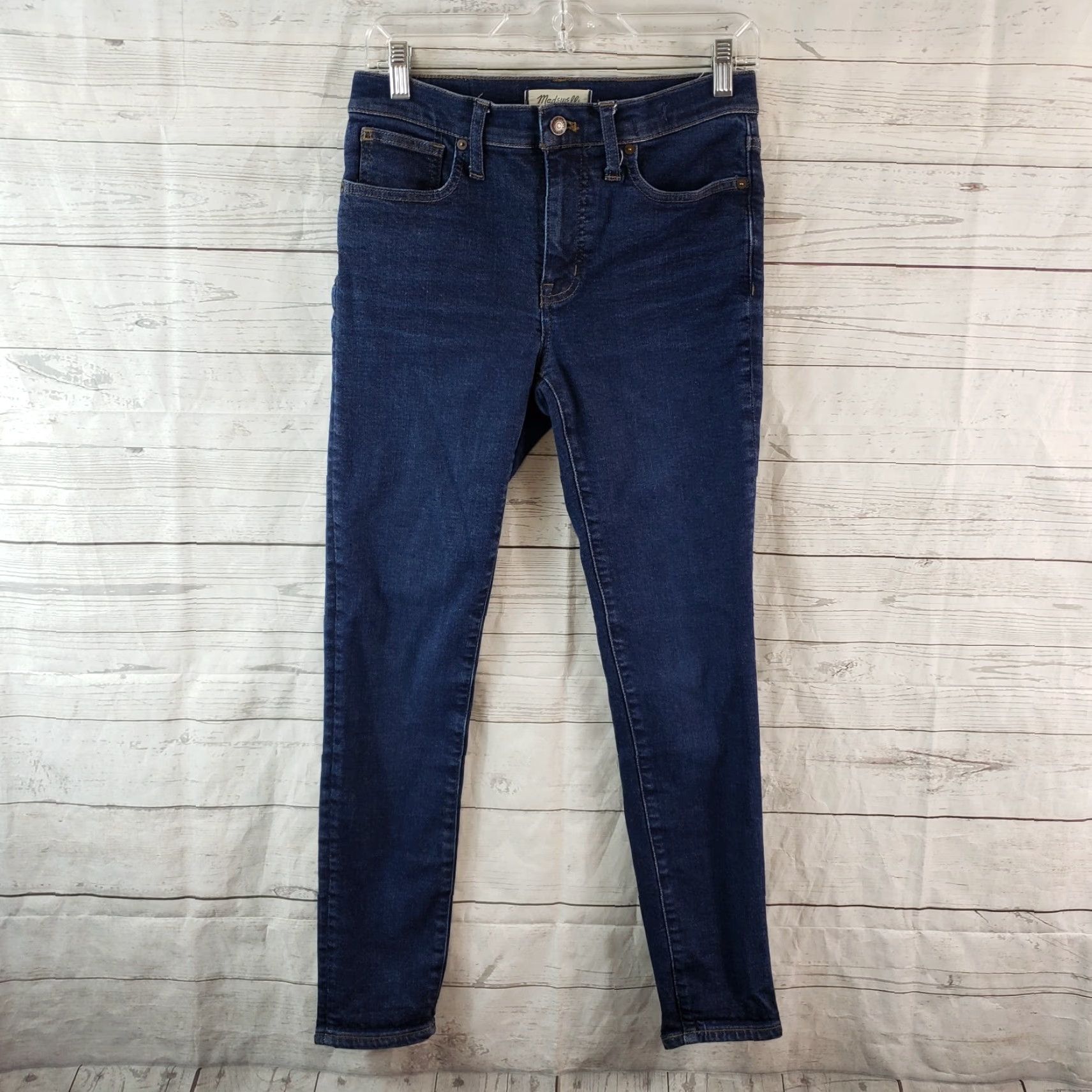 Madewell Madewell Womens Jeans 9" Mid Rise Skinny Jeans Sz 27 Blue Medium Wash Denim Cotton Blend Regular Inseam 28" Boys Girls Mens Womens Size 27" / US 4 / IT 40 - 2 Thumbnail