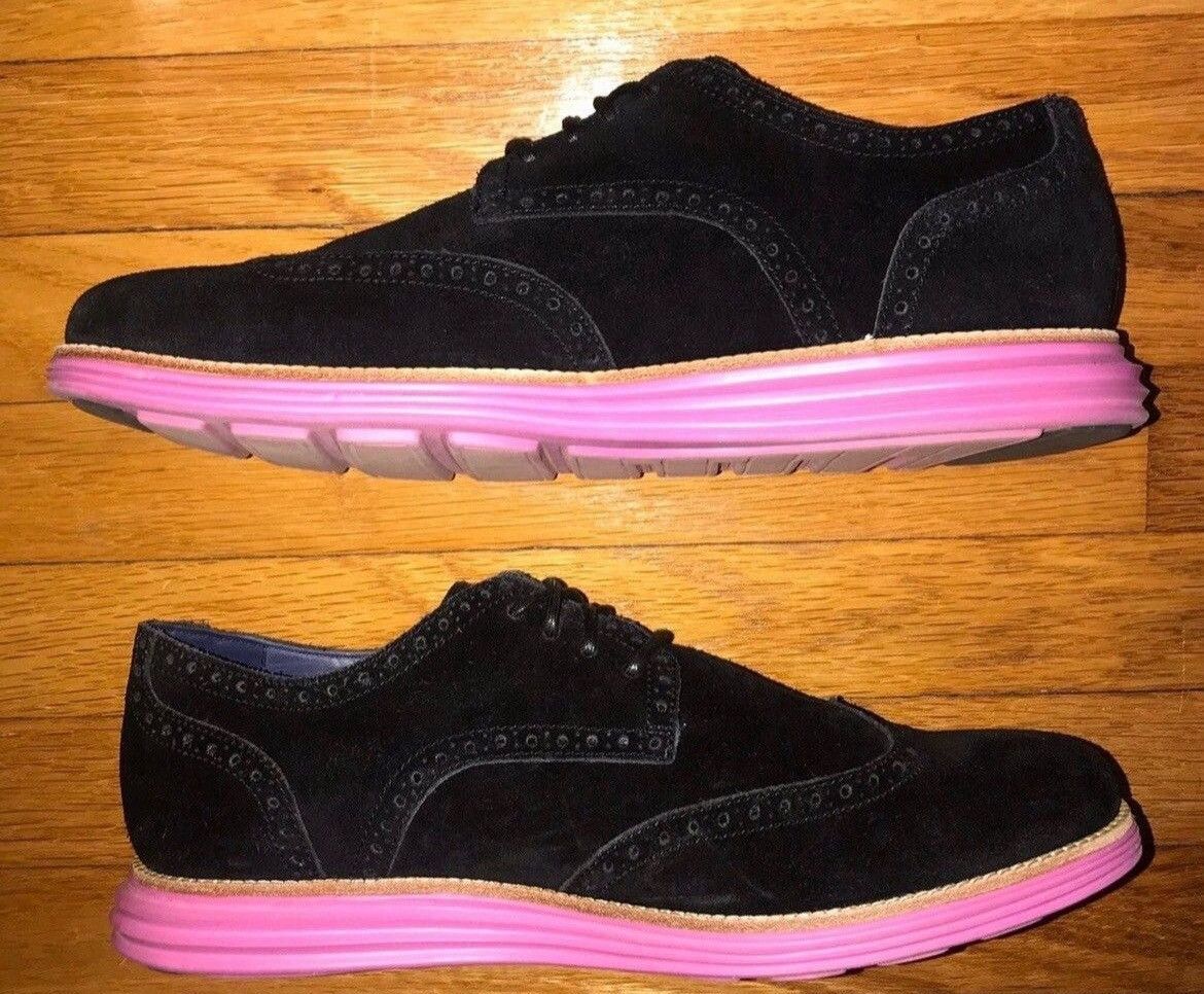 Cole Haan Cole Haan Lunargrand Wingtip Black Pink 12M Size US 12 / EU 45 - 1 Thumbnail