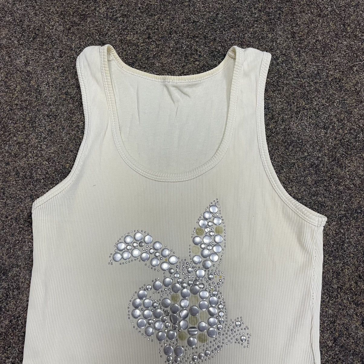 Vintage Vintage 90s Y2K Rhinestone Bunny Graphic Tank Top Rave S Size S / US 4 / IT 40 - 5 Thumbnail