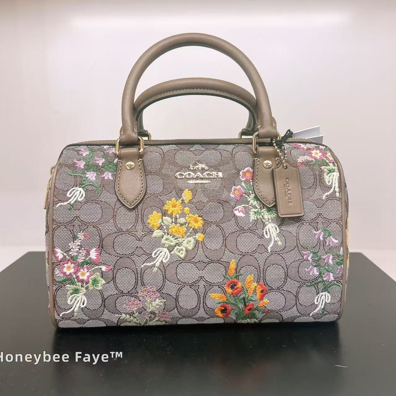 Coach Rowan Satchel Bag With Floral Embroidery CDZ01 Size ONE SIZE - 4 Thumbnail
