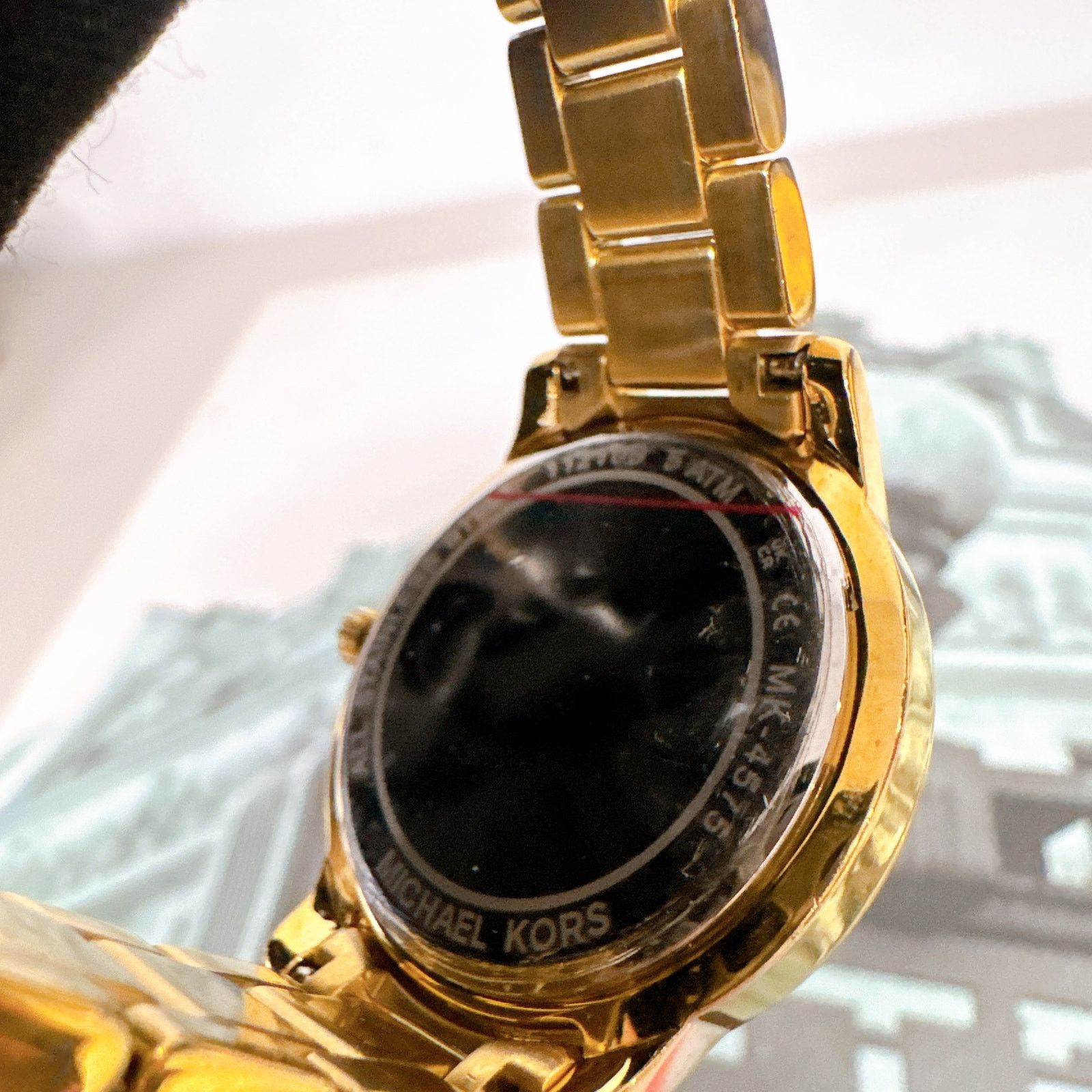 Michael Kors Michael Kors MK4575 Tibby Three-Hand Glitz Gold Steel Strap Size ONE SIZE - 5 Thumbnail