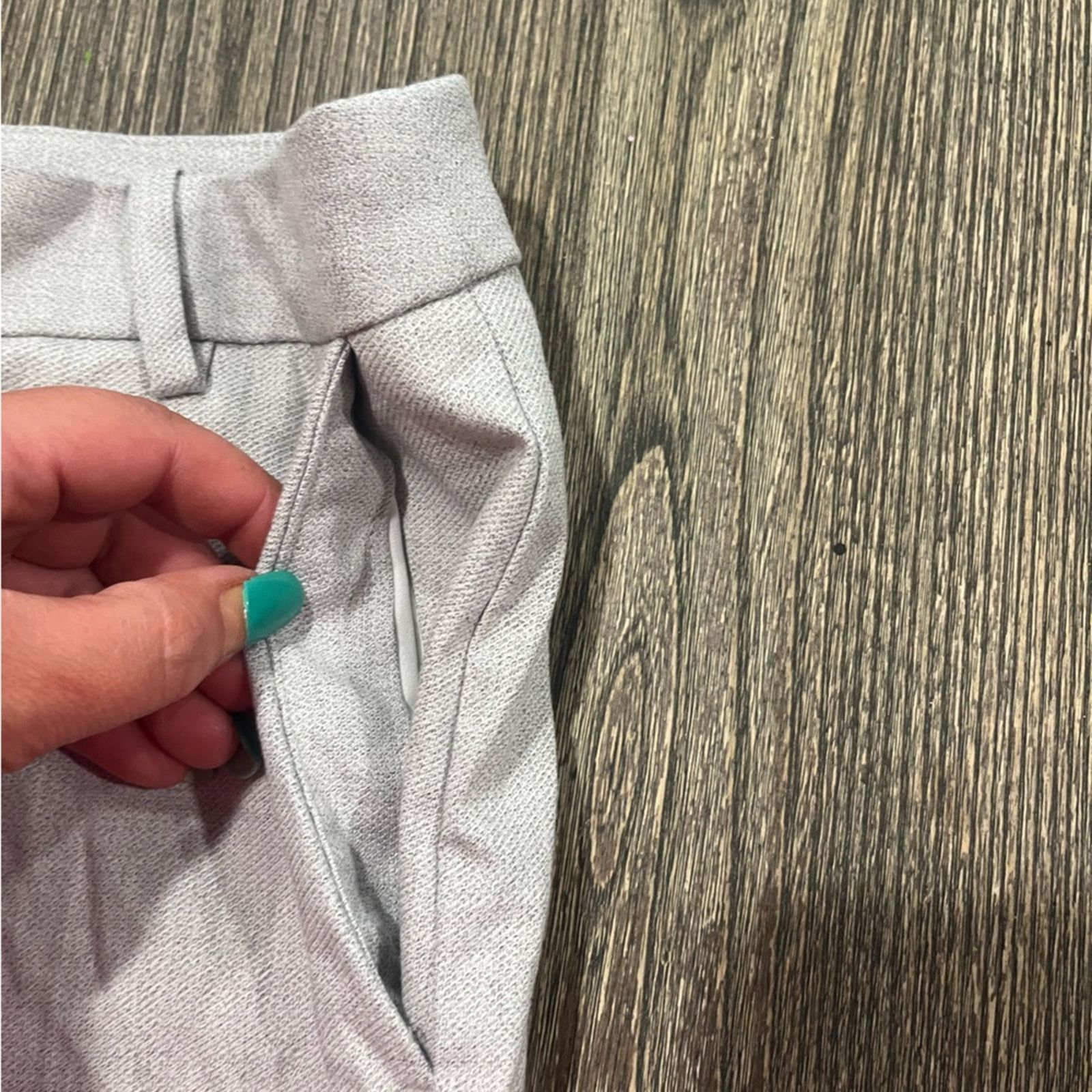 H&M H&M Womens Suit Pants Tapered Leg Mid-Rise Slim Fit Size 2 Size 26" / US 2 / IT 38 - 4 Thumbnail