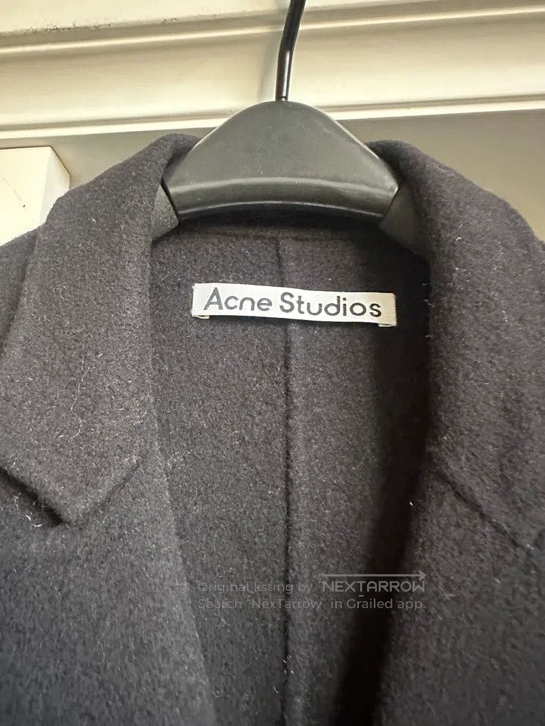 Acne Studios Acne Studios Black Wool Coat Size 4XL / US 24-26 - 4 Thumbnail