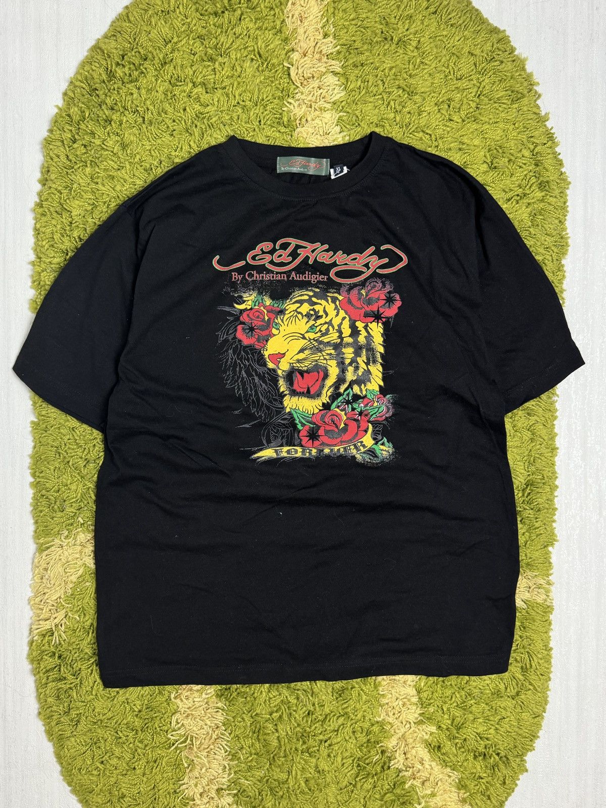 Christian Audigier × Ed Hardy × Vintage Vintage Ed Hardy T-shirt Y2K Size US XL / EU 56 / 4 - 1 Thumbnail