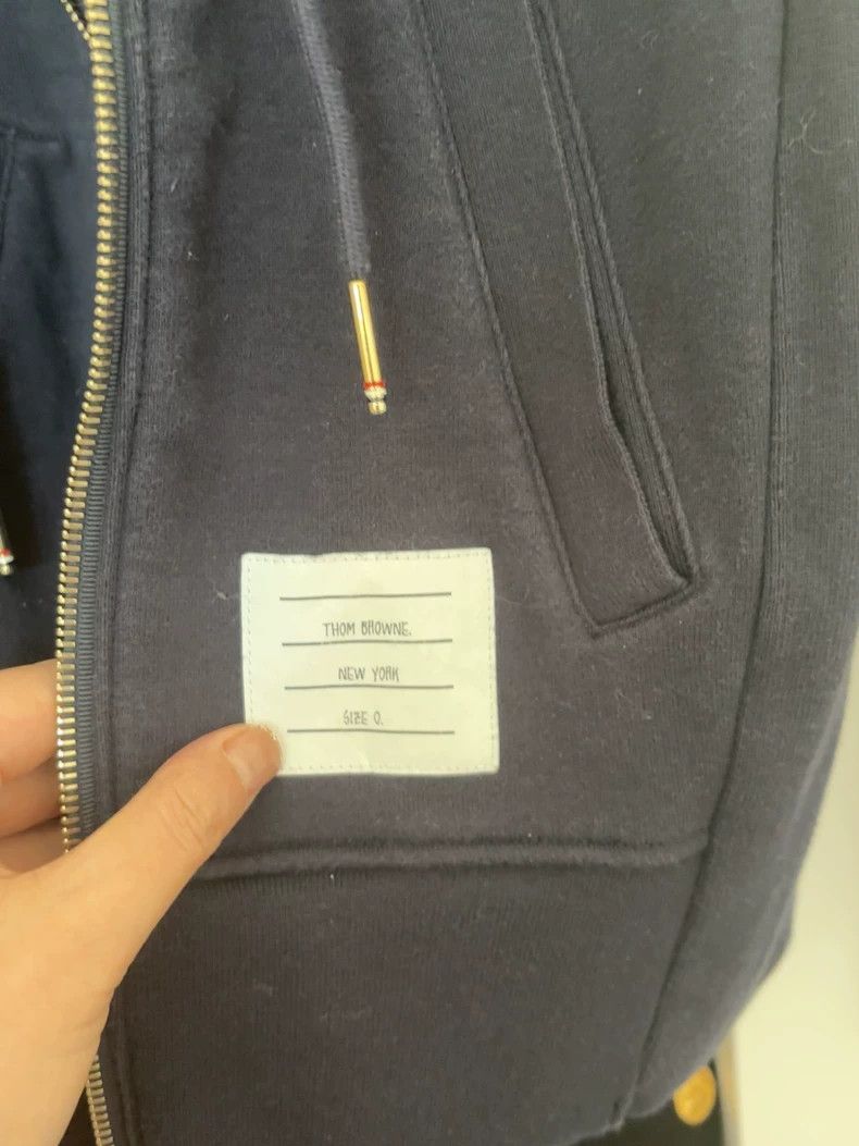 Thom Browne Thom Browne Blue zippered hoodie Size US XS / EU 42 / 0 - 2 Thumbnail