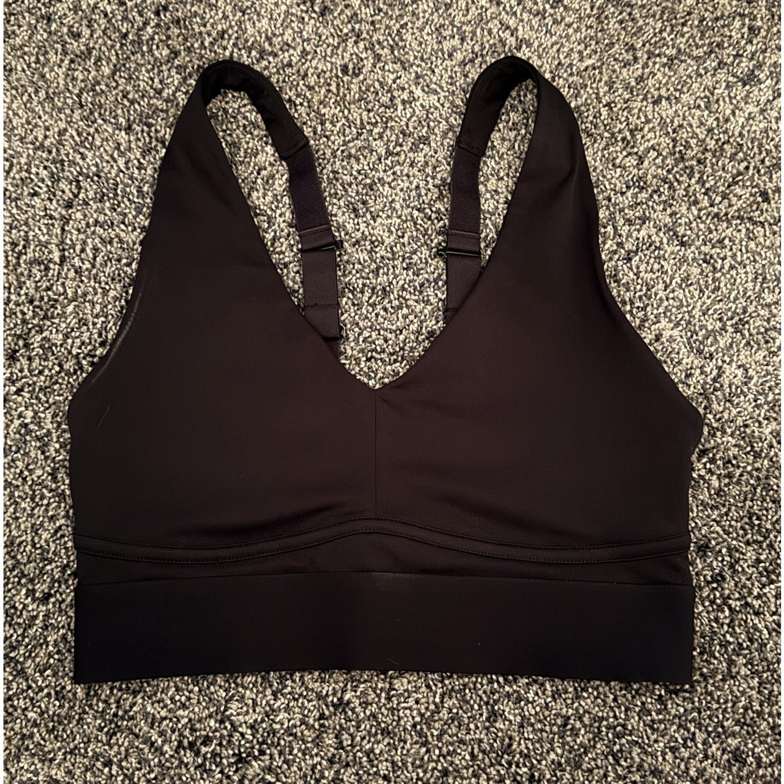 Fabletics Fabletics Black Longline Adjustable Straps Sports Brac Size XL / US 12-14 / IT 48-50 - 1 Thumbnail