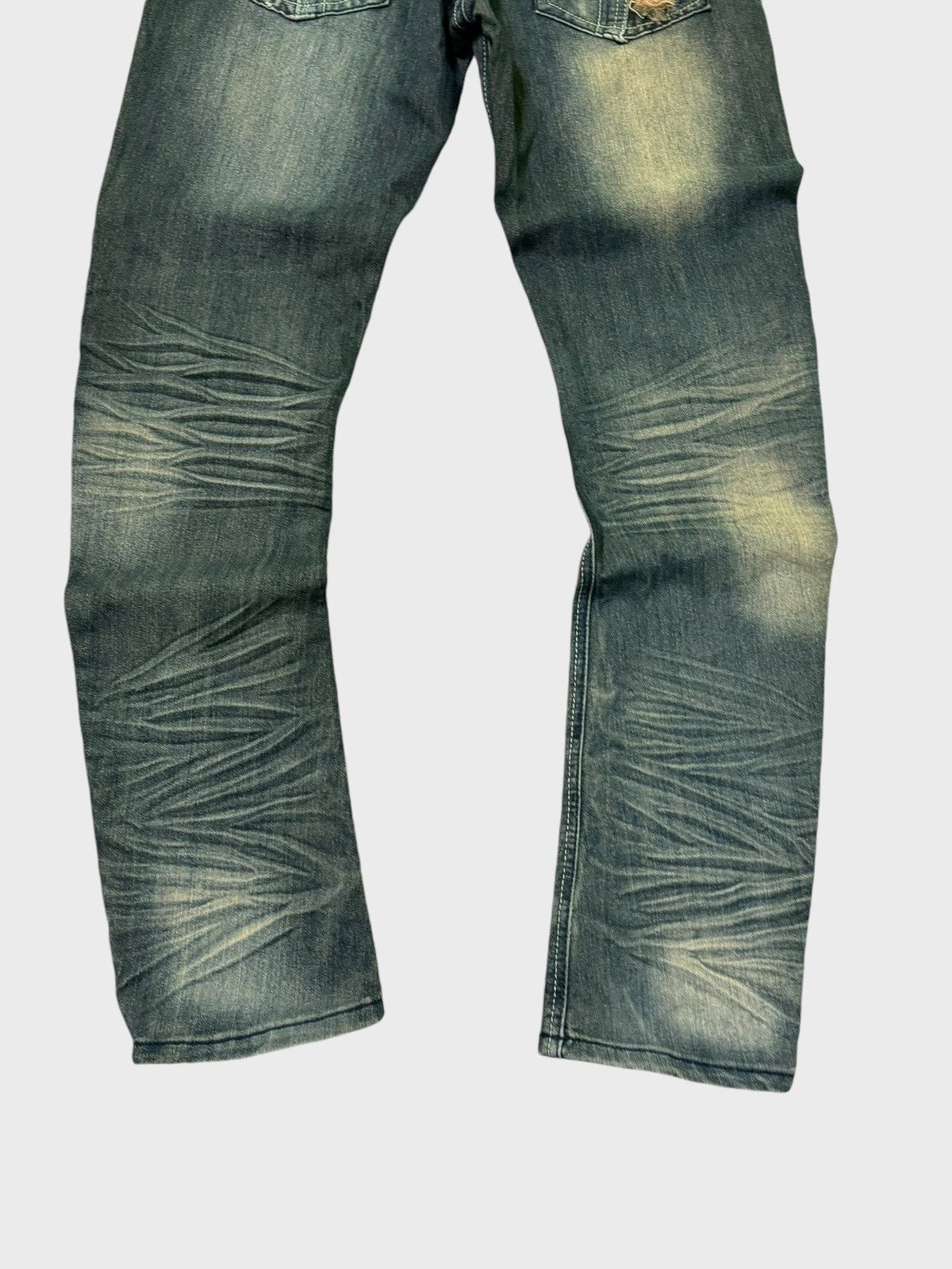 Hysteric Glamour × If Six Was Nine × Le Grande Bleu (L.G.B.) A.S Jeans Patches Mud Clawn Mark Denim Pants Size US 29 - 13 Thumbnail