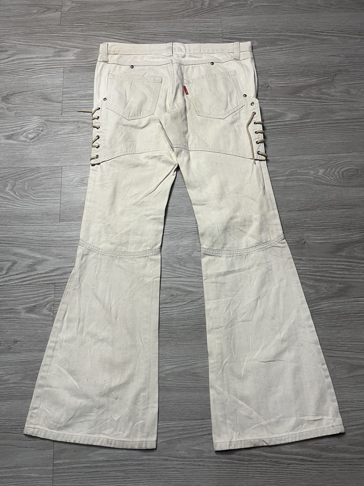Tornado Mart 2000’s Tornado Mart Flared Lace Pants Size US 32 / EU 48 - 2 Thumbnail