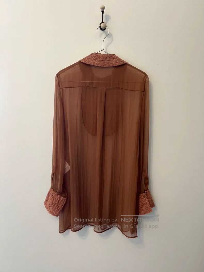 Valentino Valentino Women's coffee georgette top Size S / US 4 / IT 40 - 2 Thumbnail