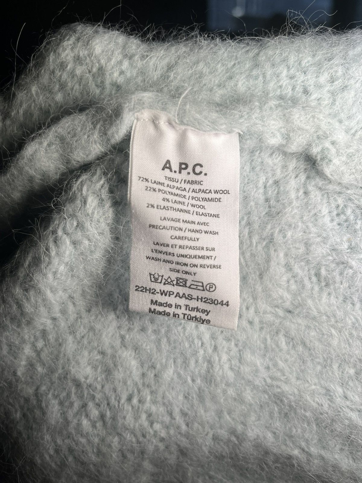 A.P.C. A.P.C Lucci Sweater - Alpaca/Mohair Size US M / EU 48-50 / 2 - 6 Thumbnail