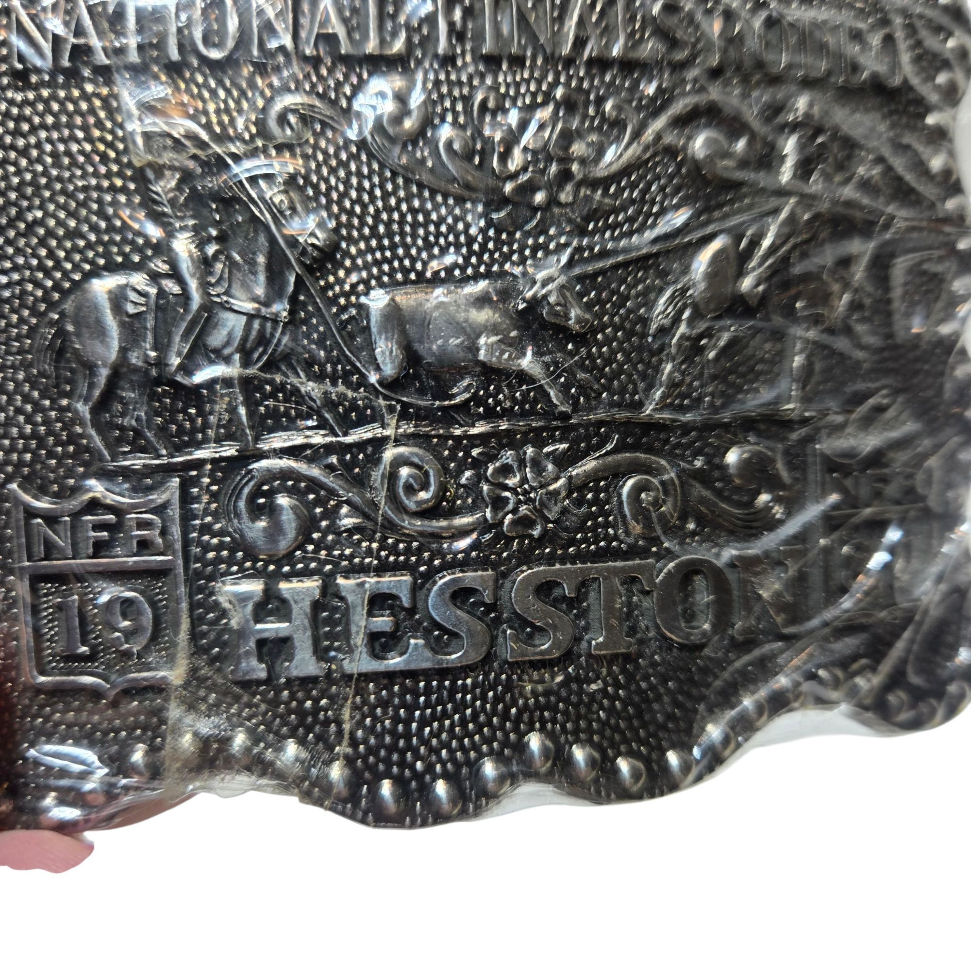 Other 1987 NFR Rodeo Belt Buckle NOS Team Roping National Finals C Size ONE SIZE - 5 Thumbnail