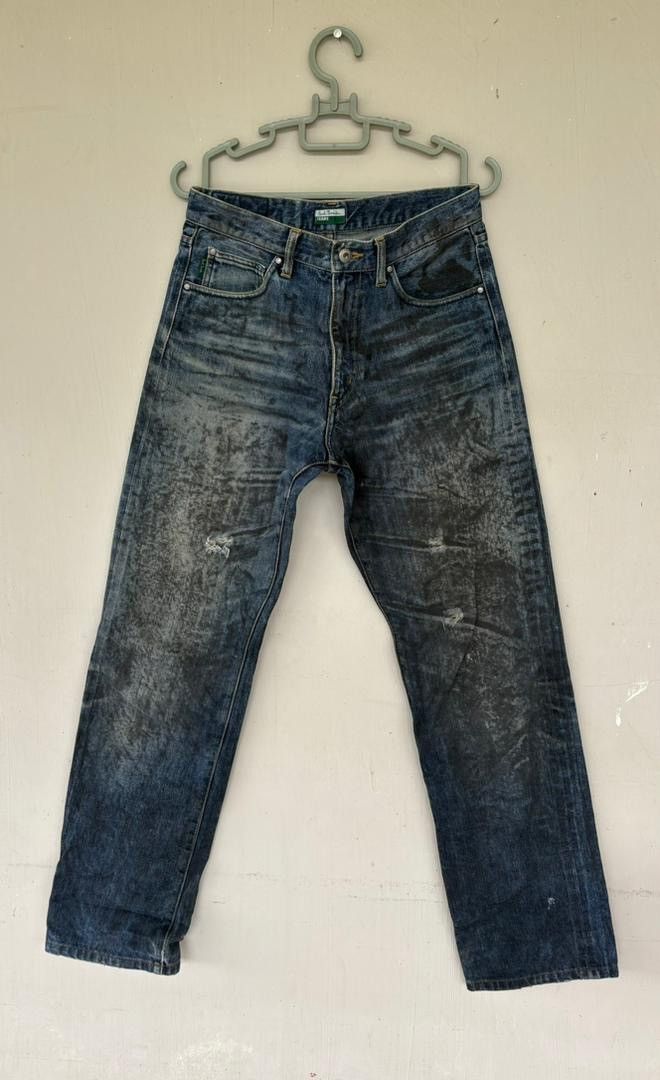 Paul Smith VTG Paul Smith Distressed Denim Pant Design Selvedge Rare Size US 30 / EU 46 - 1 Thumbnail