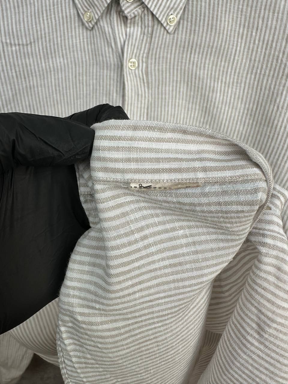 Massimo Dutti Massimo Dutti 100% Linen Striped Shirt Button-Down LS Size US XXL / EU 58 / 5 - 13 Thumbnail