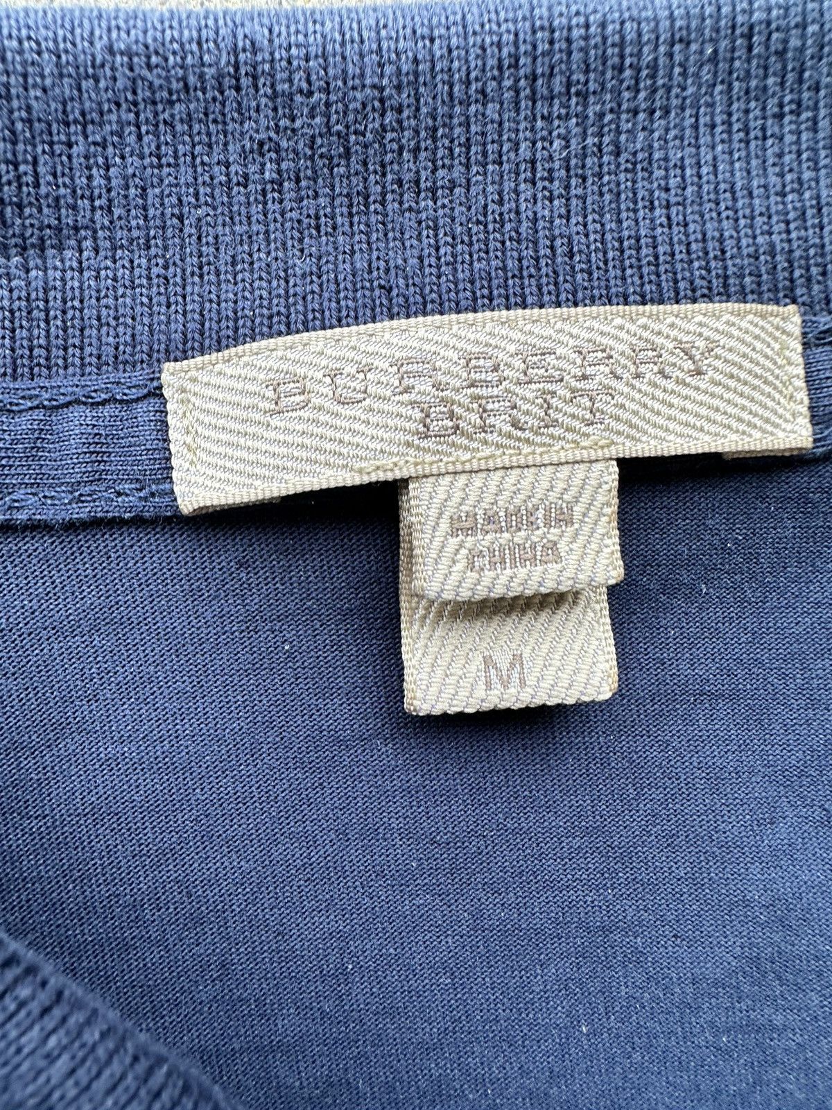 Burberry Burberry Brit Polo Shirt Size Medium Navy Nova Check Size US S / EU 44-46 / 1 - 4 Thumbnail