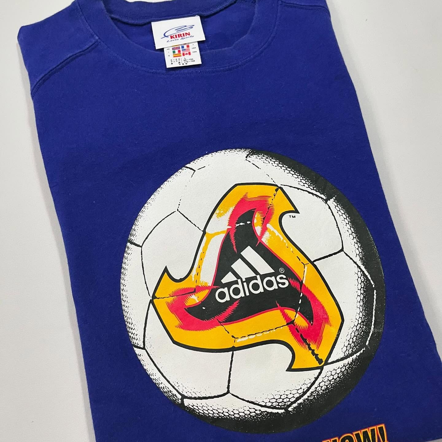 Adidas × Vintage Vintage 2000s Adidas Japan Football Fevernova Graphic Tee Size US M / EU 48-50 / 2 - 10 Thumbnail