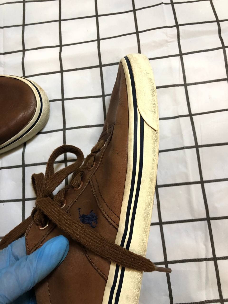 Polo Ralph Lauren Ralph Lauren Hanford Leder Sneaker Herren Neu ungetragen Size US 10 / EU 43 - 12 Thumbnail