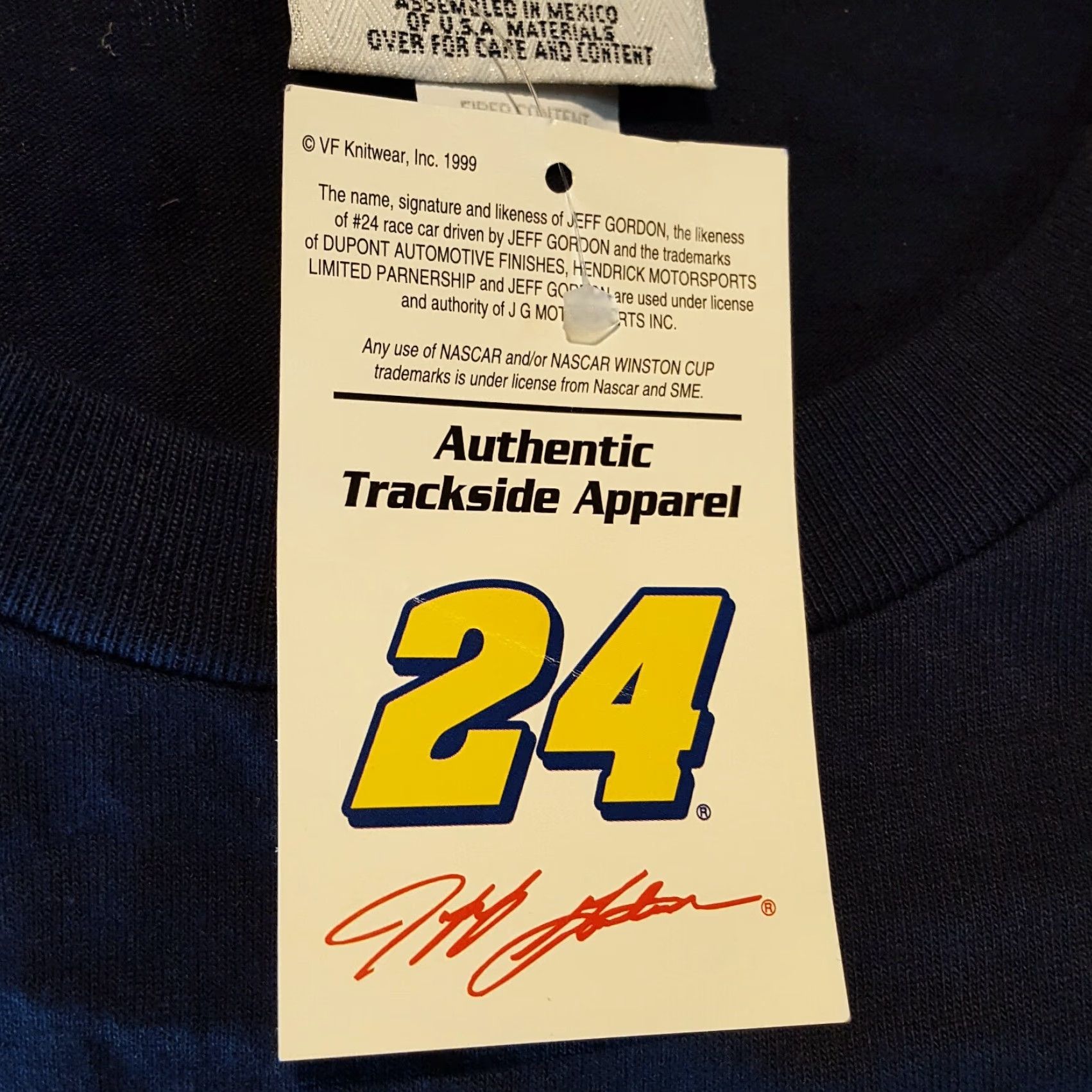 Chase Authentics VINTAGE Chase Authentics NASCAR Racing T-Shirt Men XL DuPont Jeff Gordon Navy Blue Graphic Print Crew Neck Short Sleeve NOS 90s Retro Racing Car Size US XL / EU 56 / 4 - 7 Thumbnail
