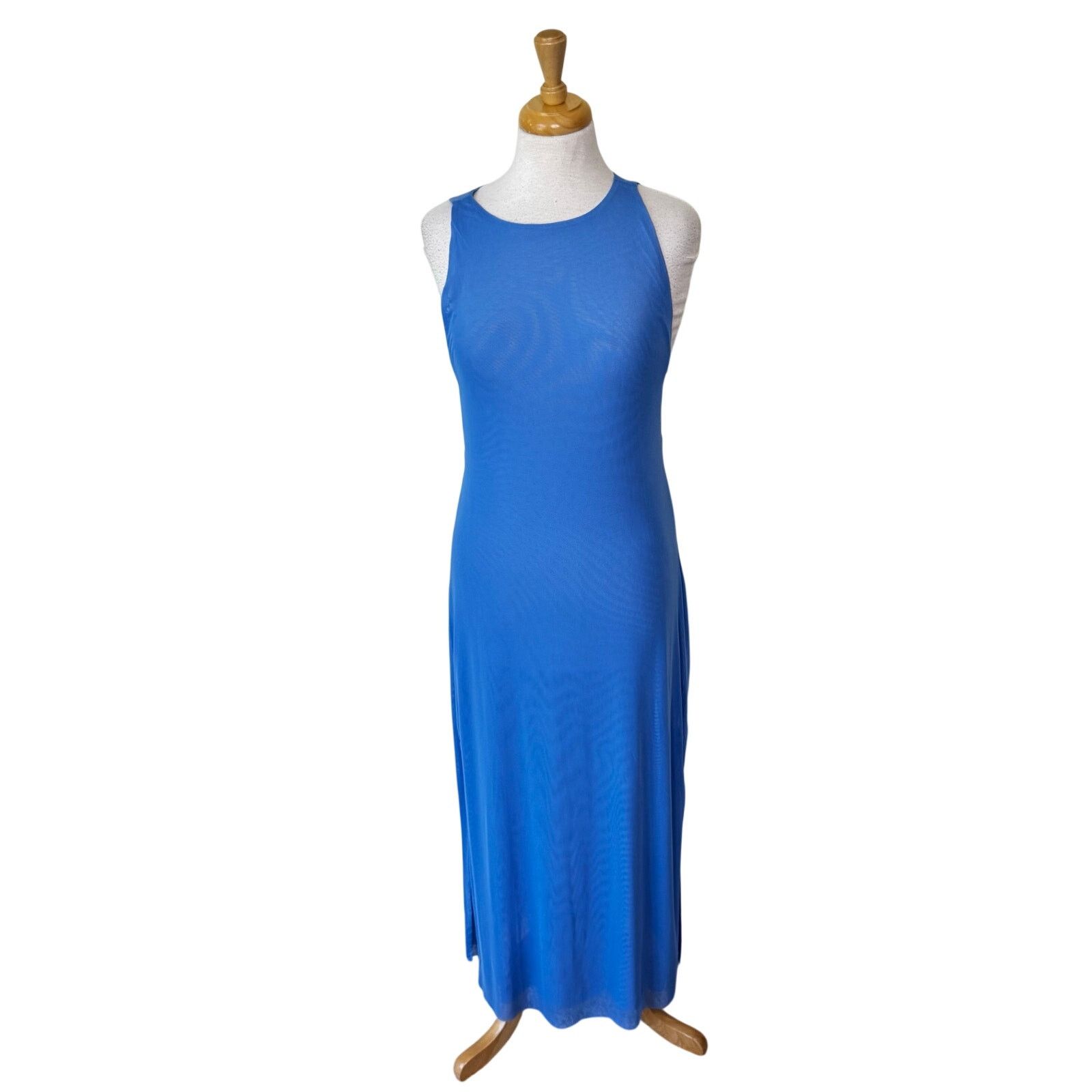 CAROLINE CONSTAS Caroline Constas sheer sleeveless maxi beach cover up blue Size ONE SIZE - 1 Thumbnail