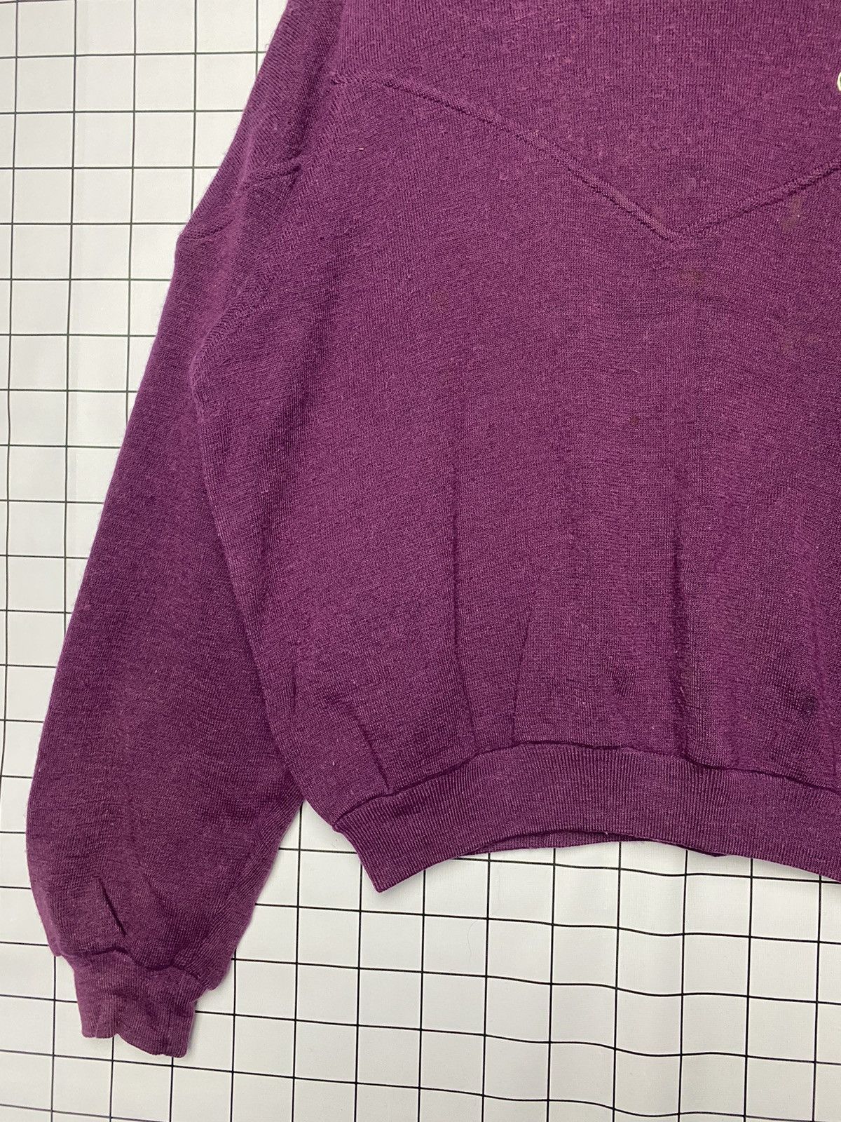 Lacoste Vintage Lacoste wool Small Logo Sweatshirt Size US XL / EU 56 / 4 - 4 Thumbnail