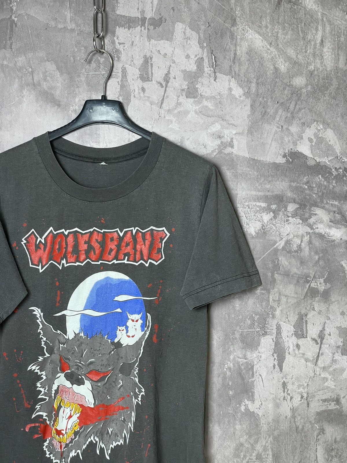 Band Tees × Vintage Vintage 1989 WOLFSBANE ROCK Band Live Fast Die Fast T shirt Size US S / EU 44-46 / 1 - 5 Thumbnail