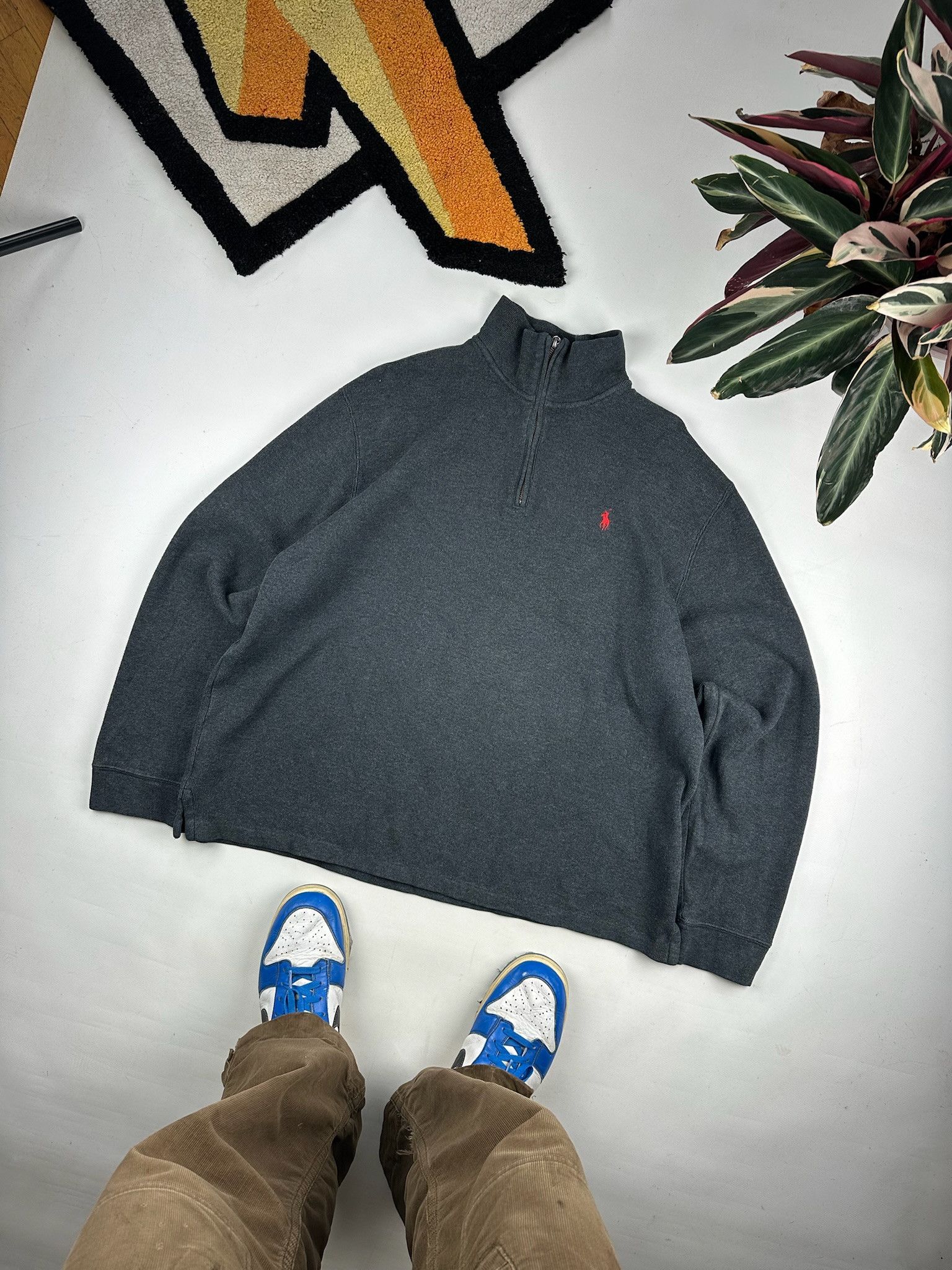 Polo Ralph Lauren Rare! 1/4 Zip Polo Ralph Lauren Sweater Vintage 90s Size US XL / EU 56 / 4 - 5 Thumbnail