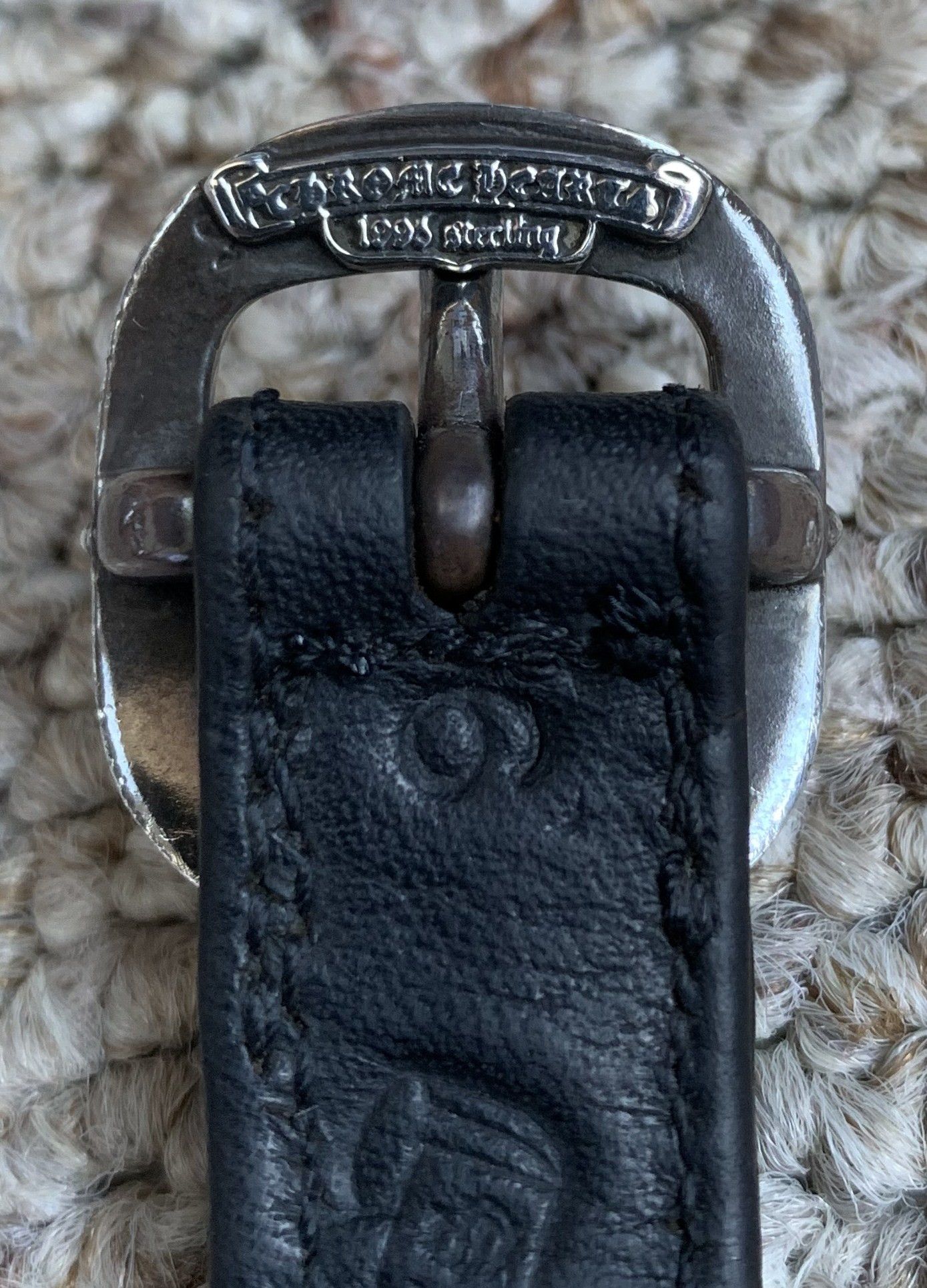 Chrome Hearts Chrome Hearts Silver Cross Gunslinger Leather Bracelet Size ONE SIZE - 14 Thumbnail