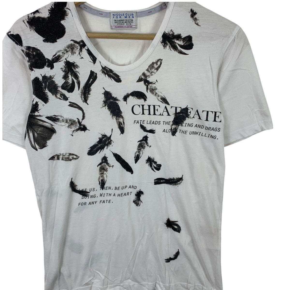 Nicole Club Vintage NICOLE CLUB FOR MEN Cheat Fate Art Tee Shirt Top Size US S / EU 44-46 / 1 - 3 Thumbnail