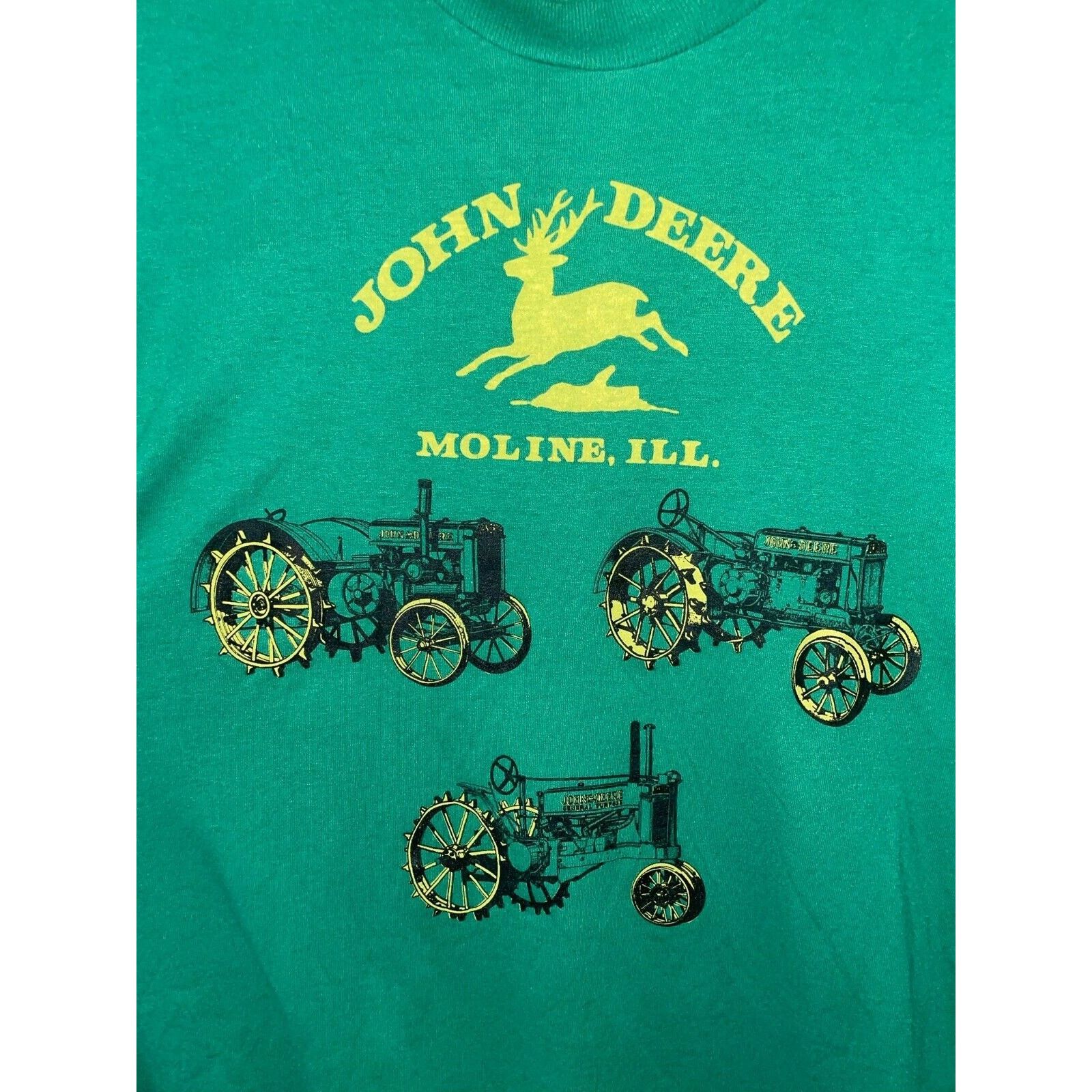 John Deere Vintage John Deere Shirt Moline Illinois Tractor Tee 80s XL Size US L / EU 52-54 / 3 - 2 Thumbnail