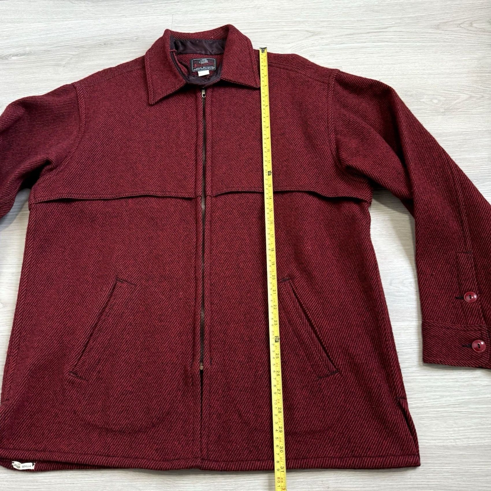Johnson Woolen Mills VINTAGE Johnson Woolen Mills Jacket Jac Lumberjack Red Full Zip Up Sz 18 Shacket Size US XXL / EU 58 / 5 - 6 Thumbnail