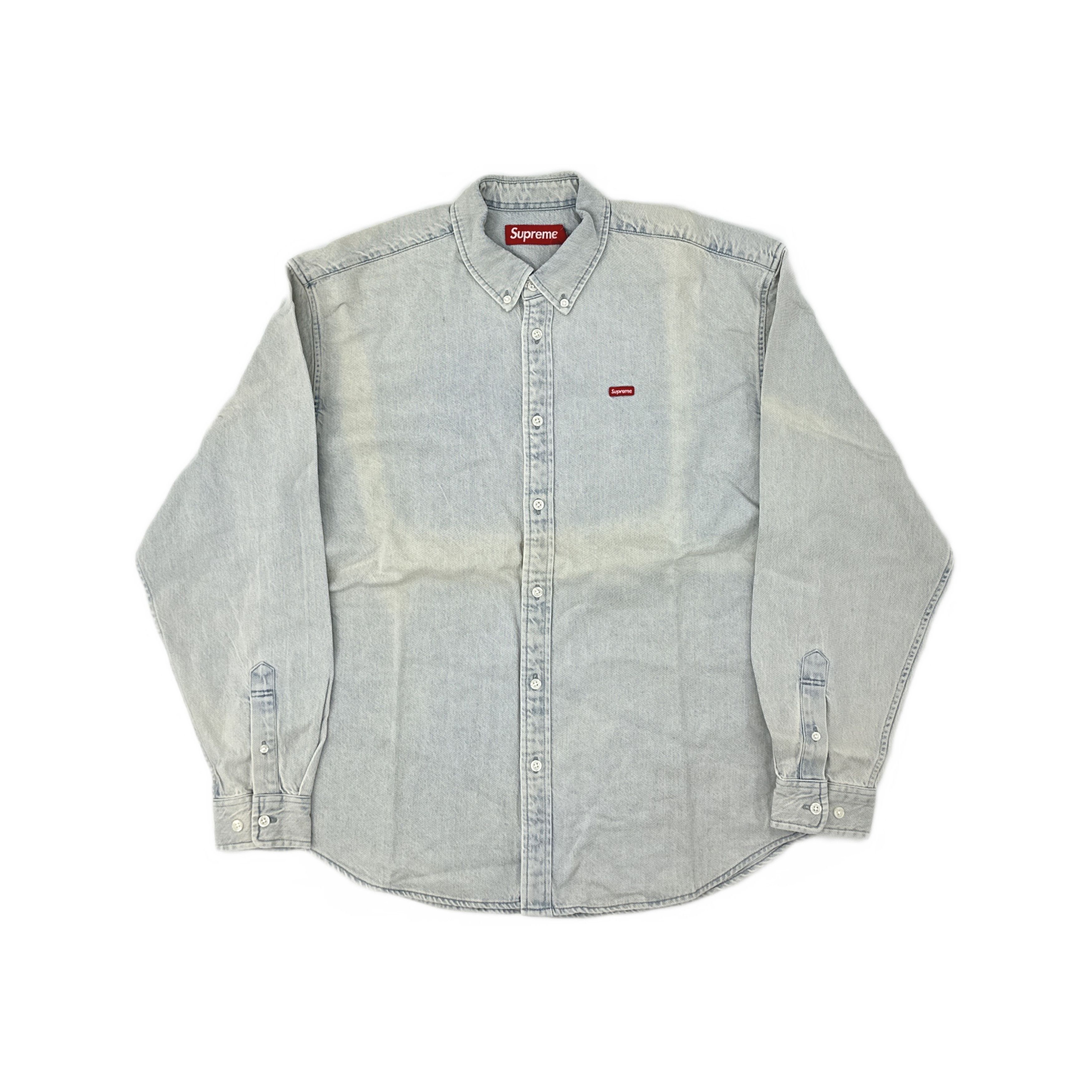Supreme Supreme Handwriting Jacquard Denim Shirt | Grailed