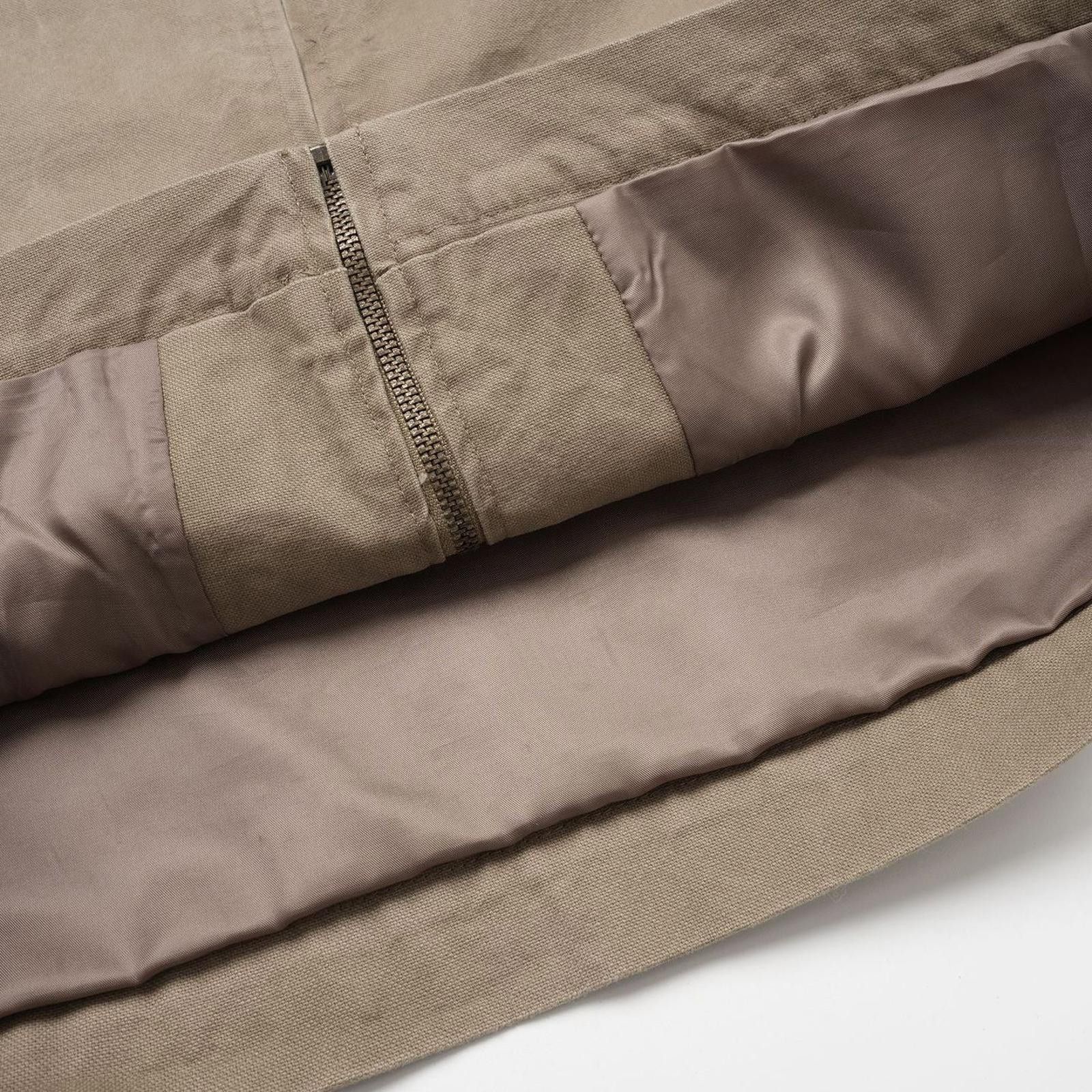 Japanese Brand Tan Studded Zip-Up Jacket, Lightweight Outerwear Size US M / EU 48-50 / 2 - 4 Thumbnail