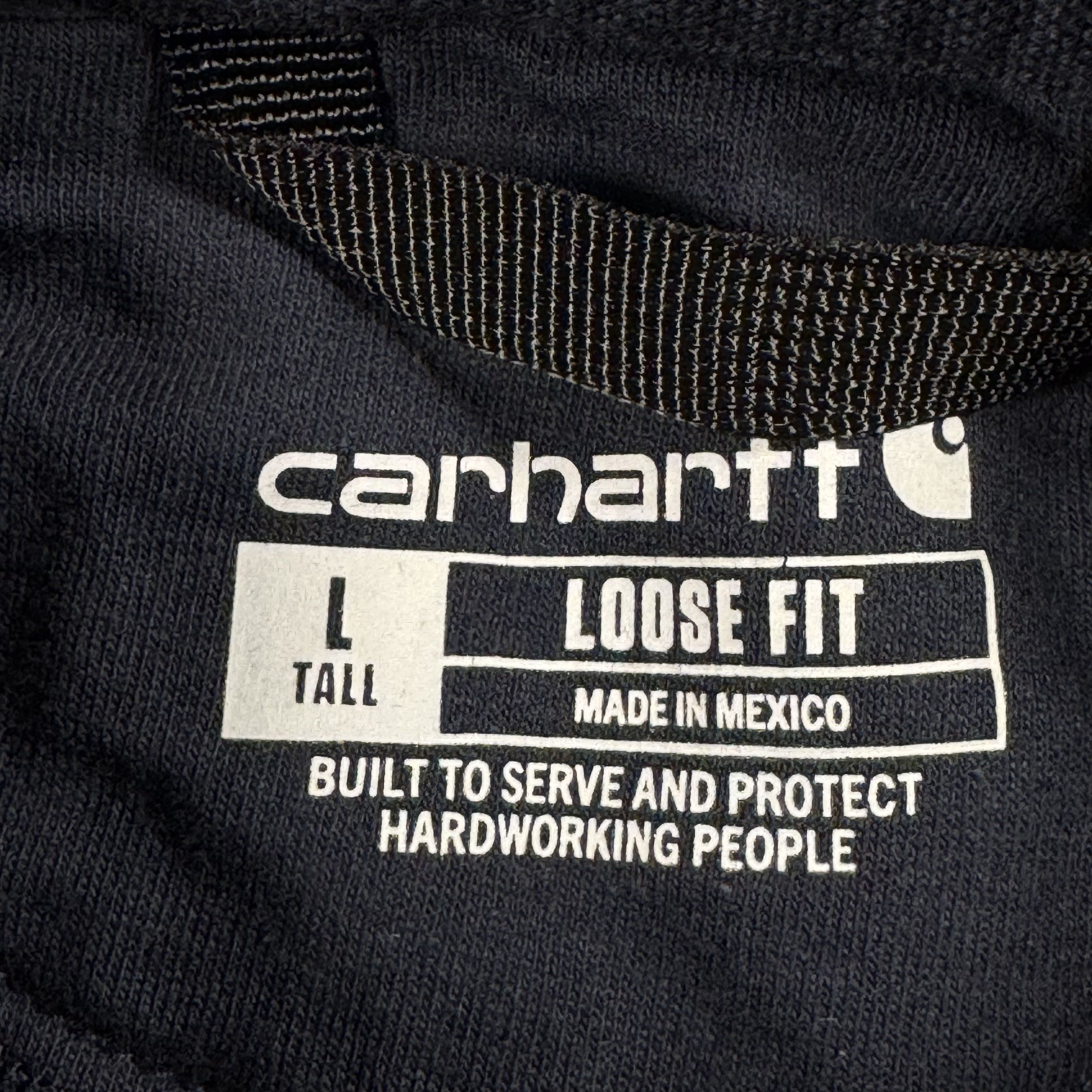 Carhartt Carhartt Mens Navy Blue Large Tall Logo Hoodie Size US L / EU 52-54 / 3 - 4 Thumbnail