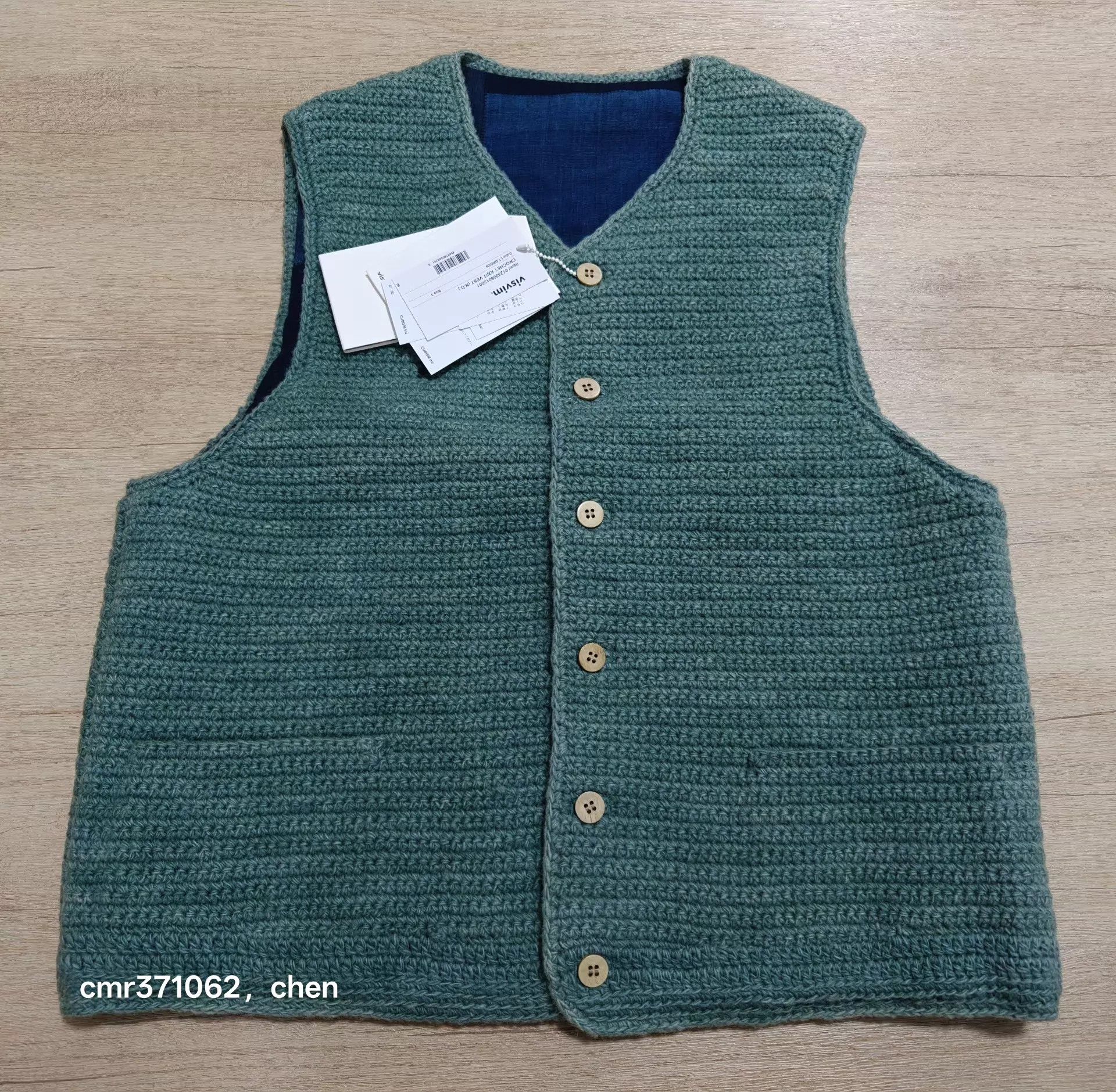 Visvim VISVIM 24AW Crochet Knit Vest (N.D.) LT Green 3 Size US L / EU 52-54 / 3 - 1 Thumbnail
