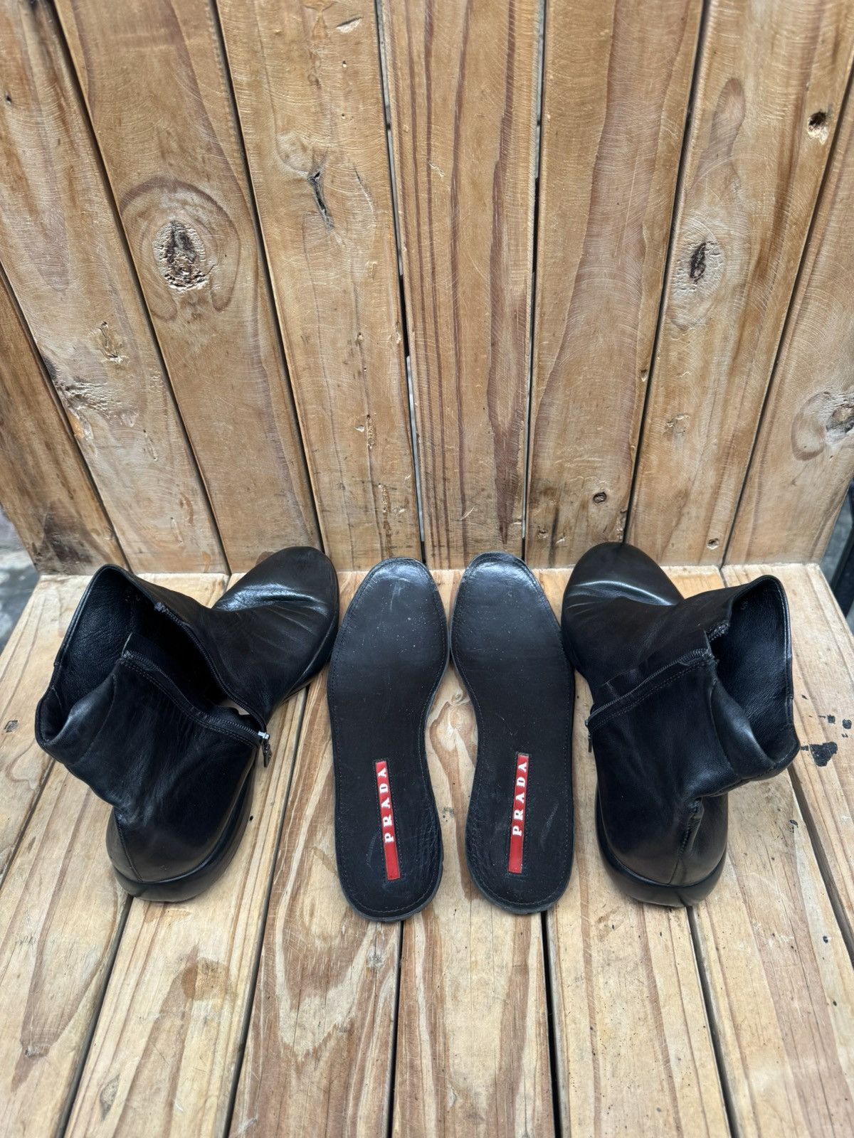 Prada PRADA Sports Black Black Women’s Boots USA 8.5 UK 5.5 Size US 8.5 / IT 38.5 - 14 Thumbnail