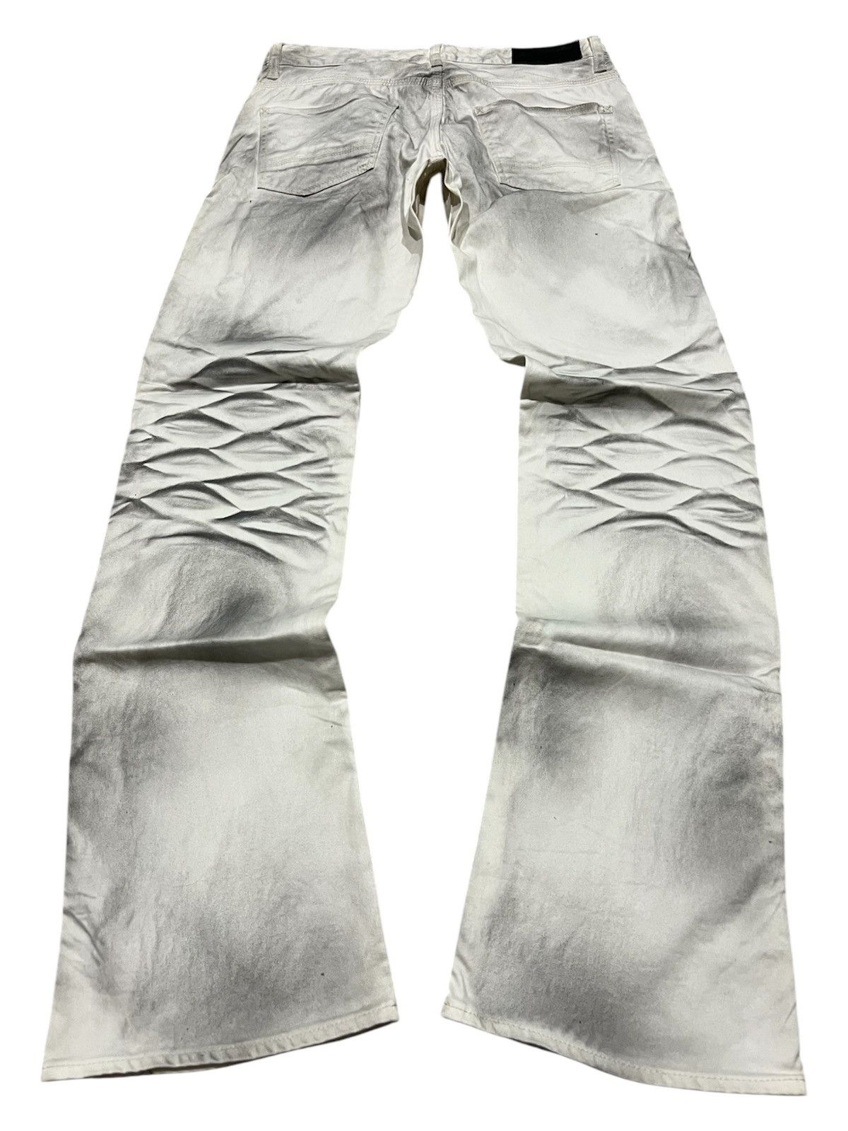 If Six Was Nine × Le Grande Bleu (L.G.B.) × Tornado Mart Urban Craft Japan Whiskered Mudwash Flared Jeans Size US 30 / EU 46 - 2 Thumbnail