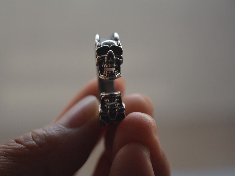 Jewelry Skull Matchless Jewelry Rings Chrome Ring (Size 7-13) Size ONE SIZE - 2 Thumbnail
