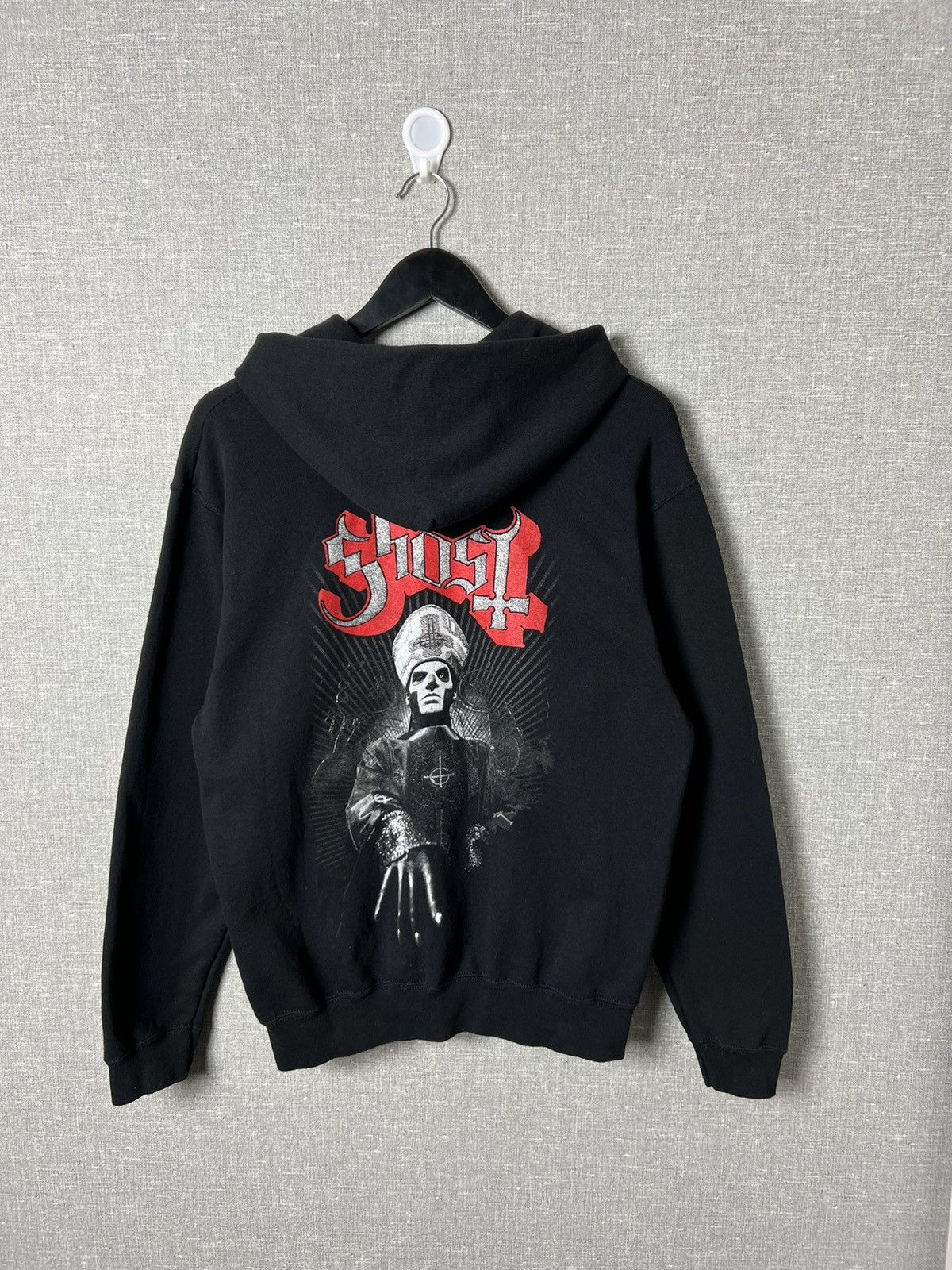 Band Tees Ghost Rare Back Printed Big Logo Zip Up Hoodie Size M Size US M / EU 48-50 / 2 - 1 Thumbnail