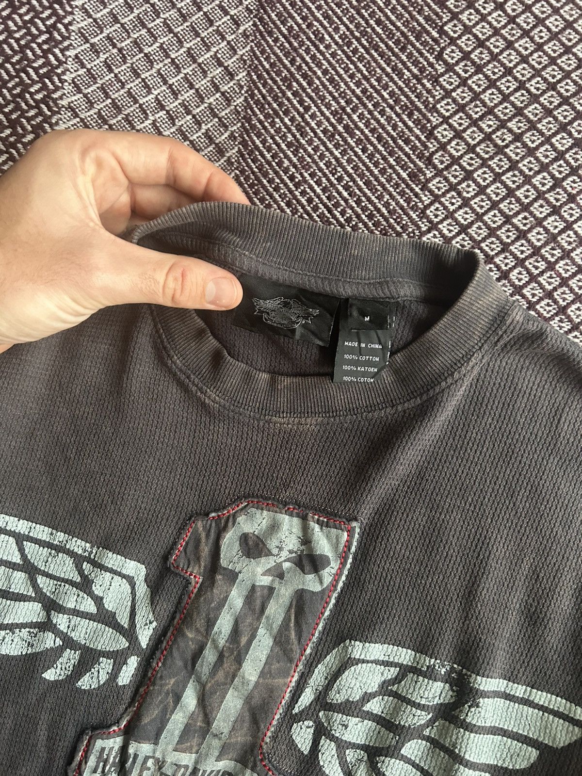 Harley Davidson Vintage Harley Davidson Faded Thrashed Condition Size M Rare Size US M / EU 48-50 / 2 - 11 Thumbnail