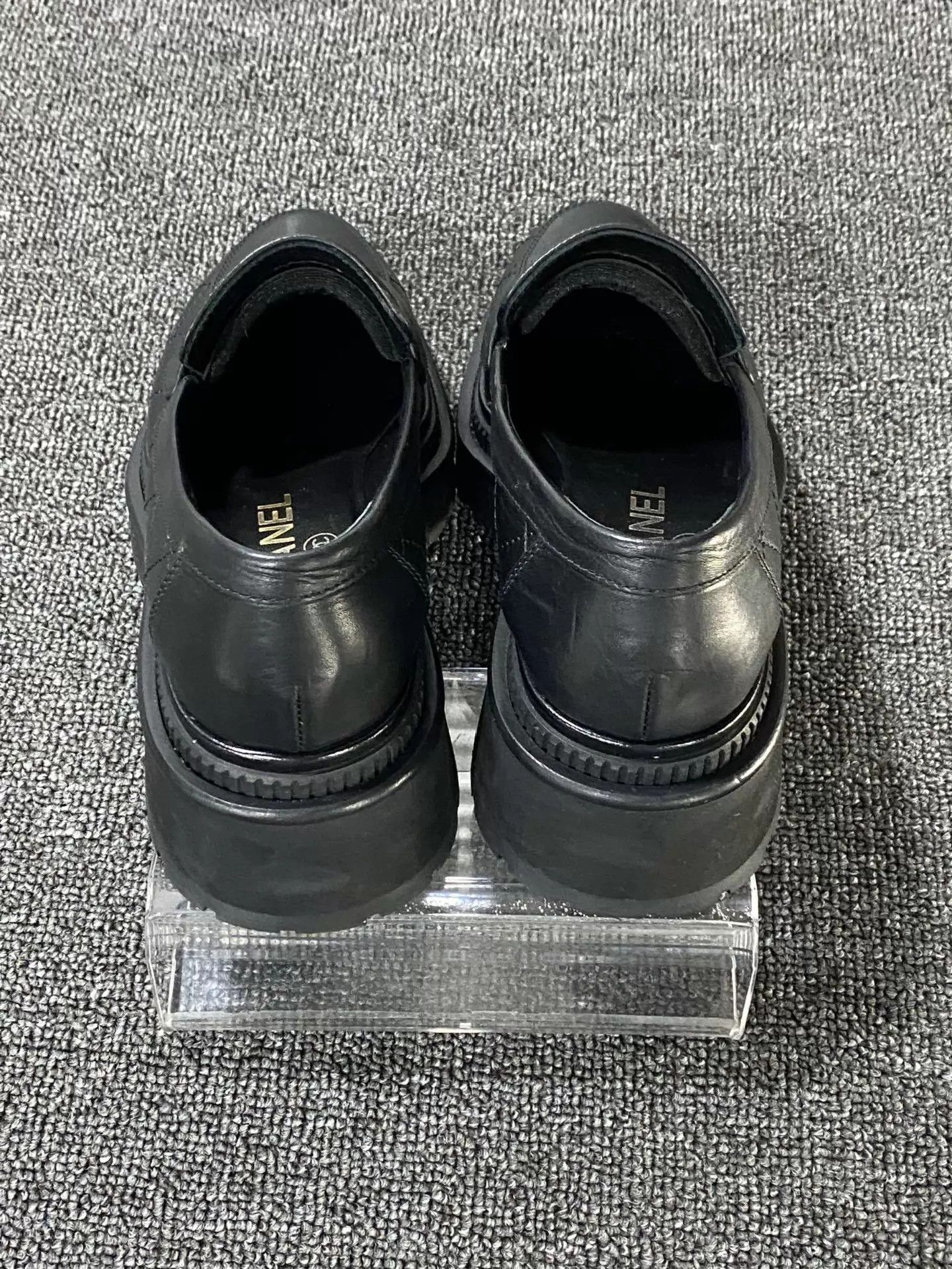 Chanel Chanel women's Quilted Metal Logo Leather Loafer Size US 6 / IT 36 - 5 Thumbnail