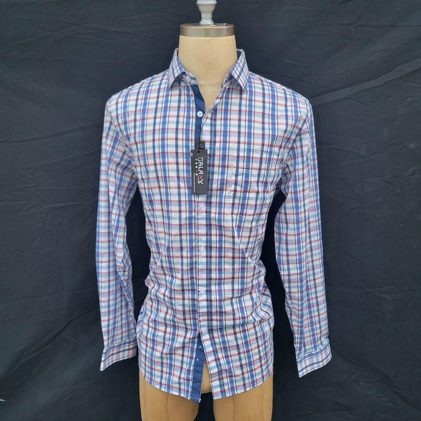 Other Men's Galaxy By Harvic Slim Fit Dress Shirt. Large Size US L / EU 52-54 / 3 - 3 Thumbnail