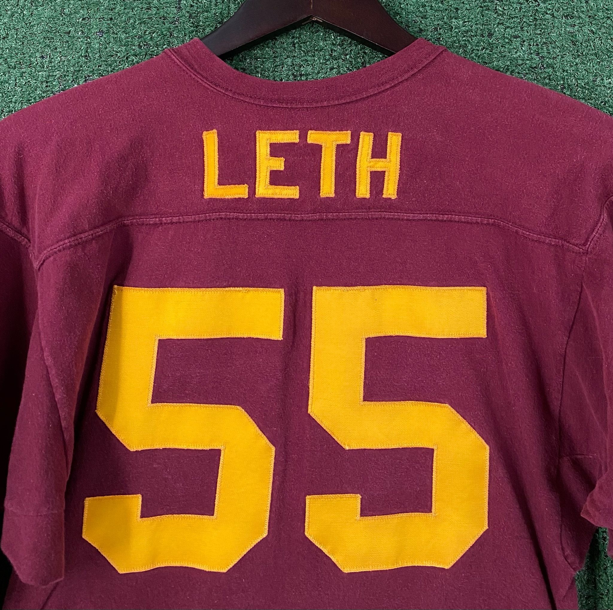 Russell Athletic 70’s Russell Athletic Gold Tag Maroon Football T-Shirt Small Size US S / EU 44-46 / 1 - 7 Thumbnail