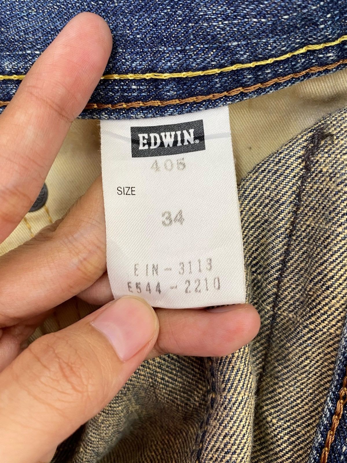 Edwin Edwin Blue Faded Wash Style Loose Jeans Size US 36 / EU 52 - 10 Thumbnail