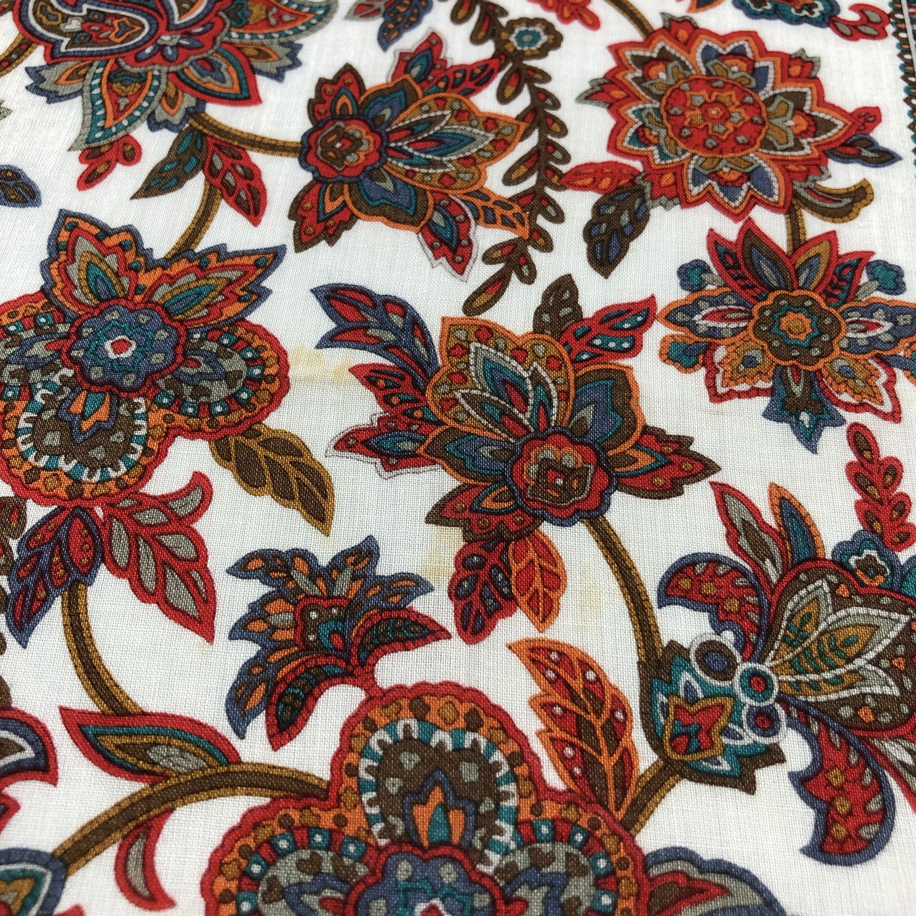 Yves Saint Laurent YSL Floral Handkerchief Neckerchief Bandana H3046 Size ONE SIZE - 11 Thumbnail