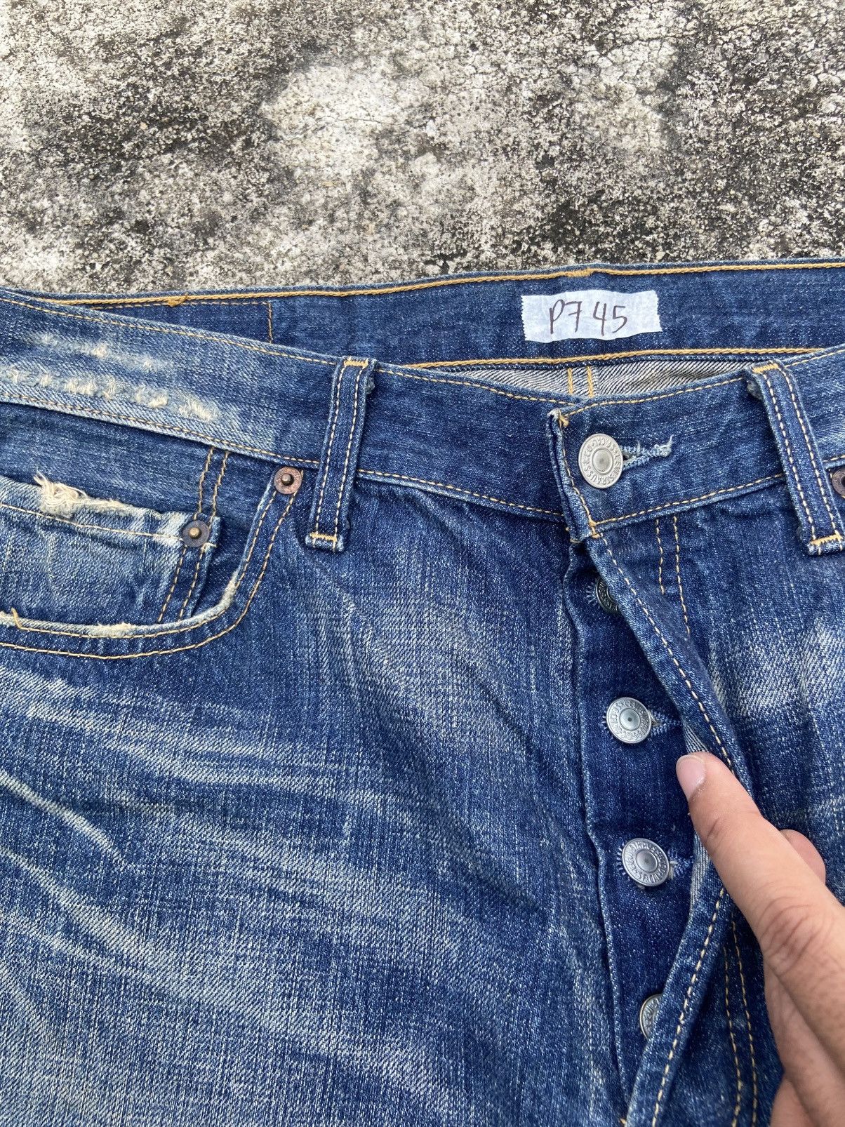 Levi's Vintage Levi’s 501 Nirvana Style Distressed Pant Size US 34 / EU 50 - 4 Thumbnail