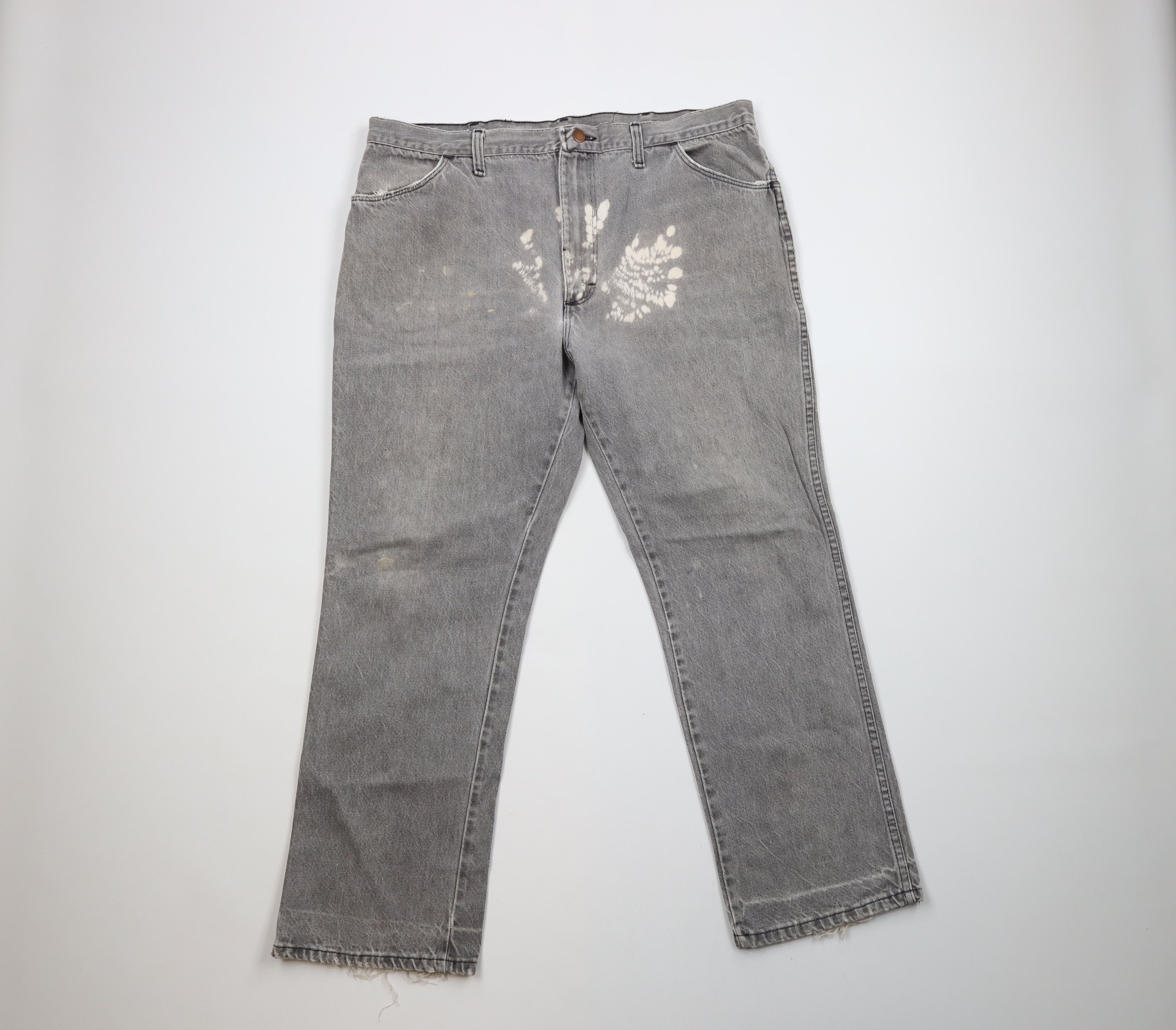 Vintage Vintage 90s Streetwear Flared Bootcut Denim Jeans Gray USA Size US 40 / EU 56 - 1 Thumbnail