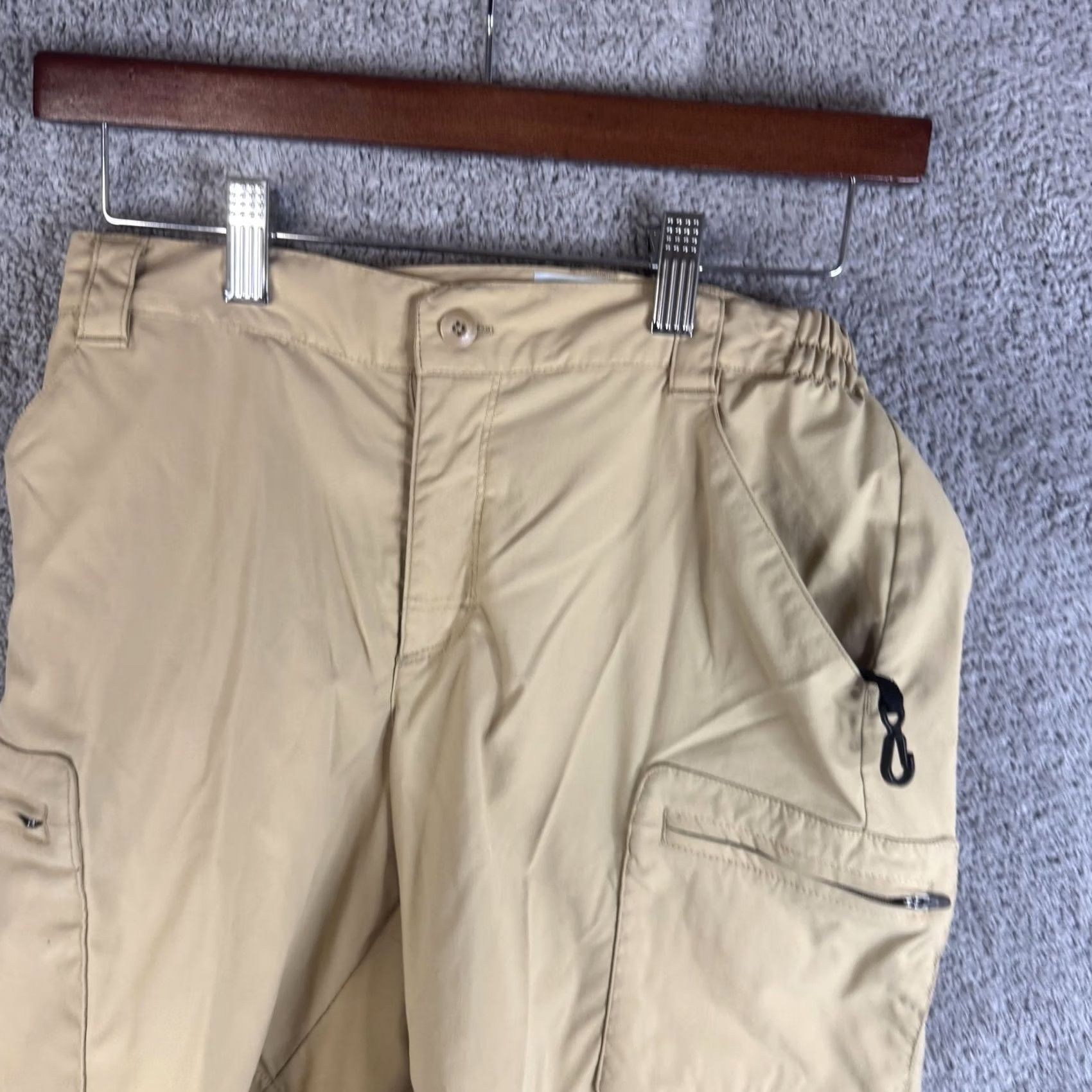 Vintage L.L.Bean Pants Womens XS Petite Beige Convertible Hiking Zip Off Stretch Size 26" / US 2 / IT 38 - 3 Thumbnail