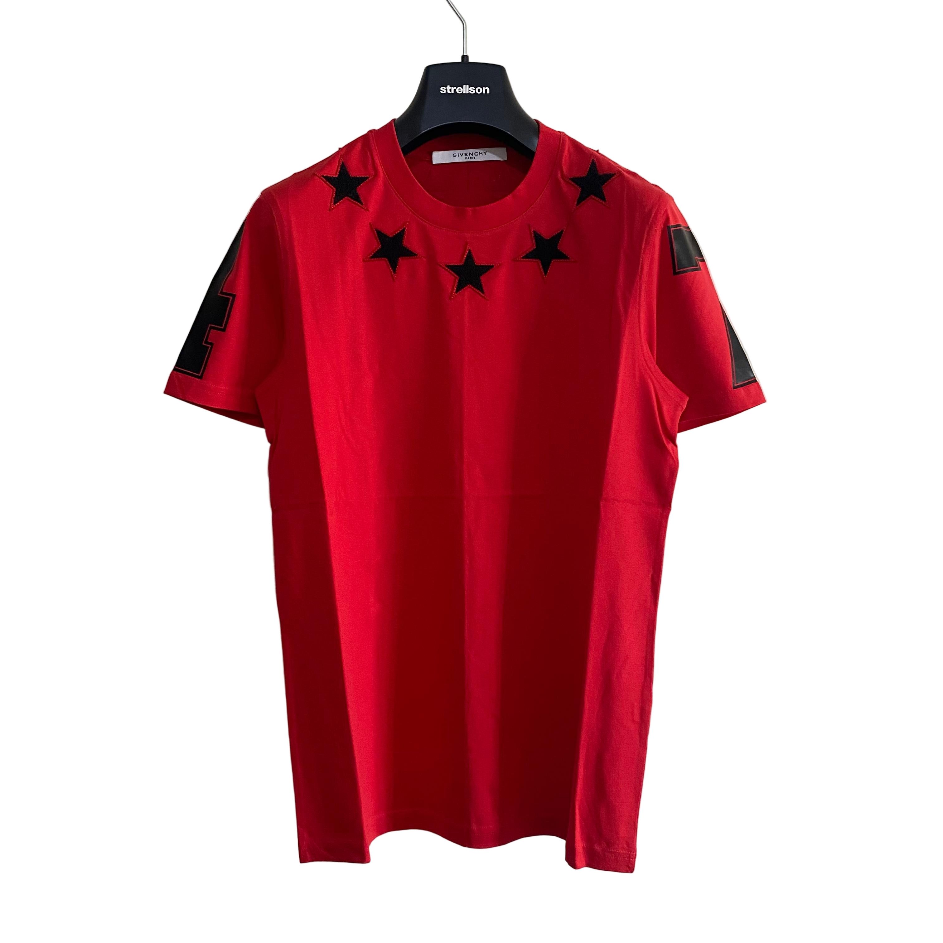 Givenchy GIVENCHY STAR T-Shirt Black And Red | Grailed