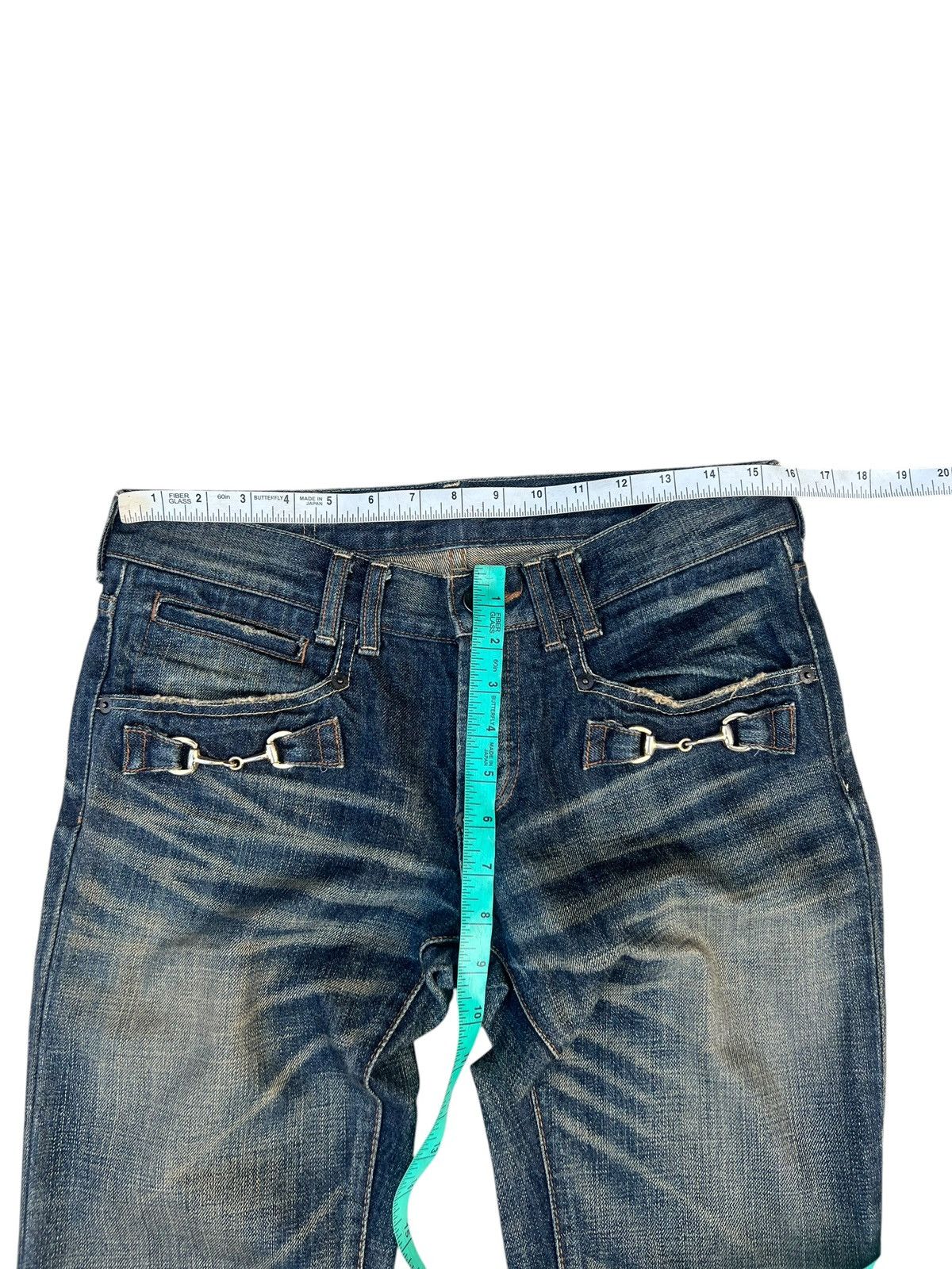 BUFFALO BOBS Vintage Buffalo Jeans Distressed Mud Denim Bootcut Jeans Size US 30 / EU 46 - 2 Thumbnail